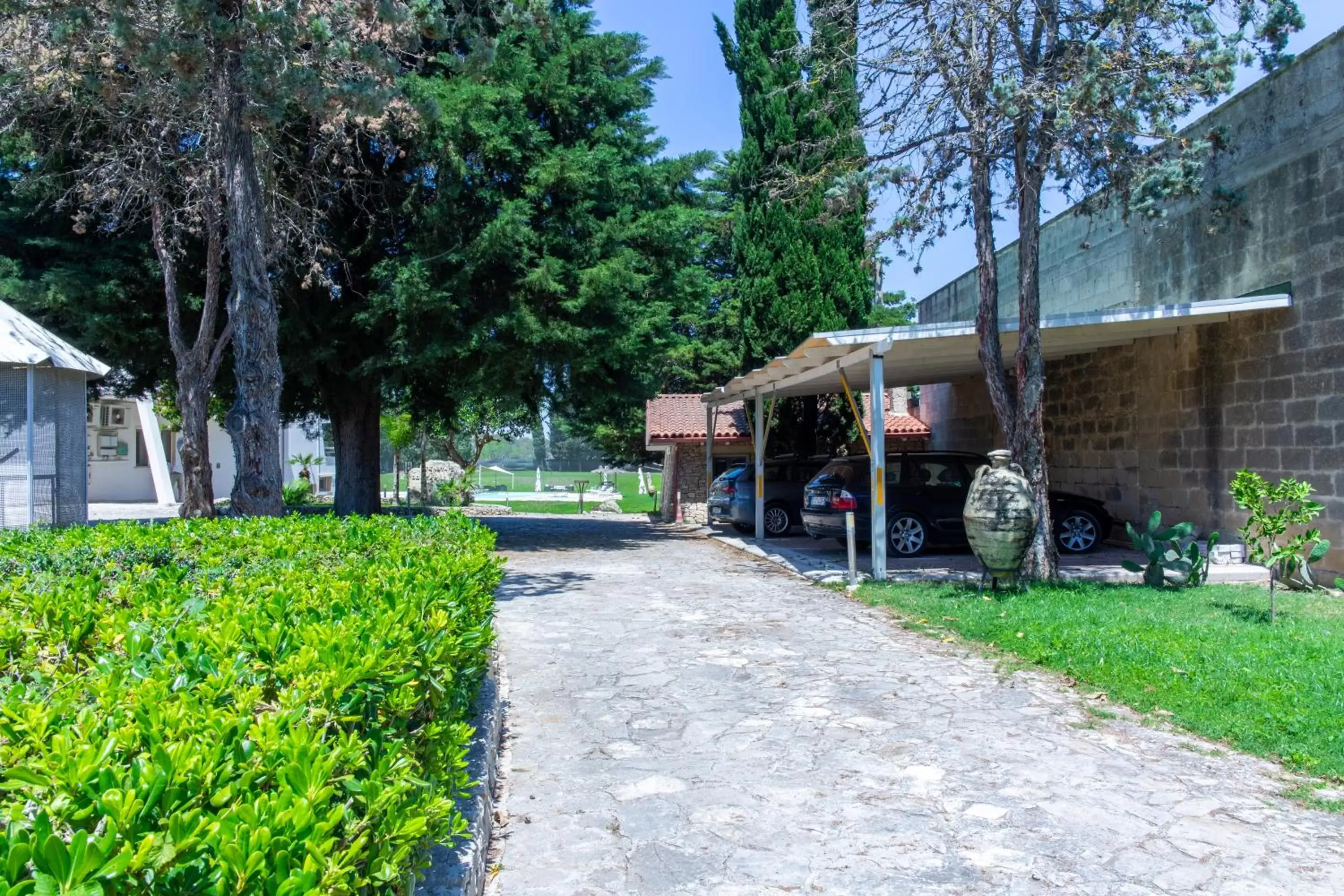 Garden view in Tenuta Don Carmelo