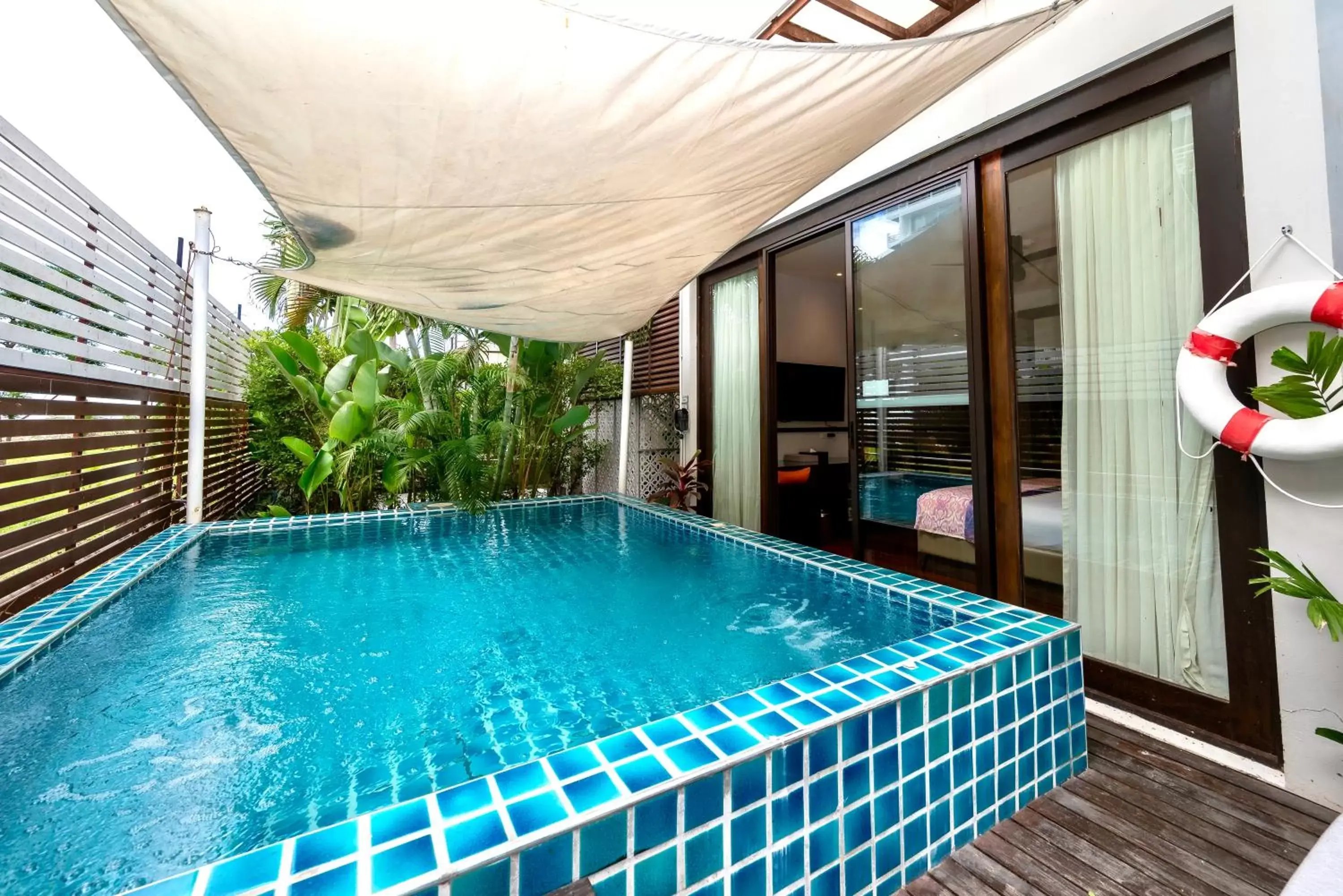 Balcony/Terrace, Swimming Pool in The Rock Hua Hin Beachfront Spa Resort - SHA Plus