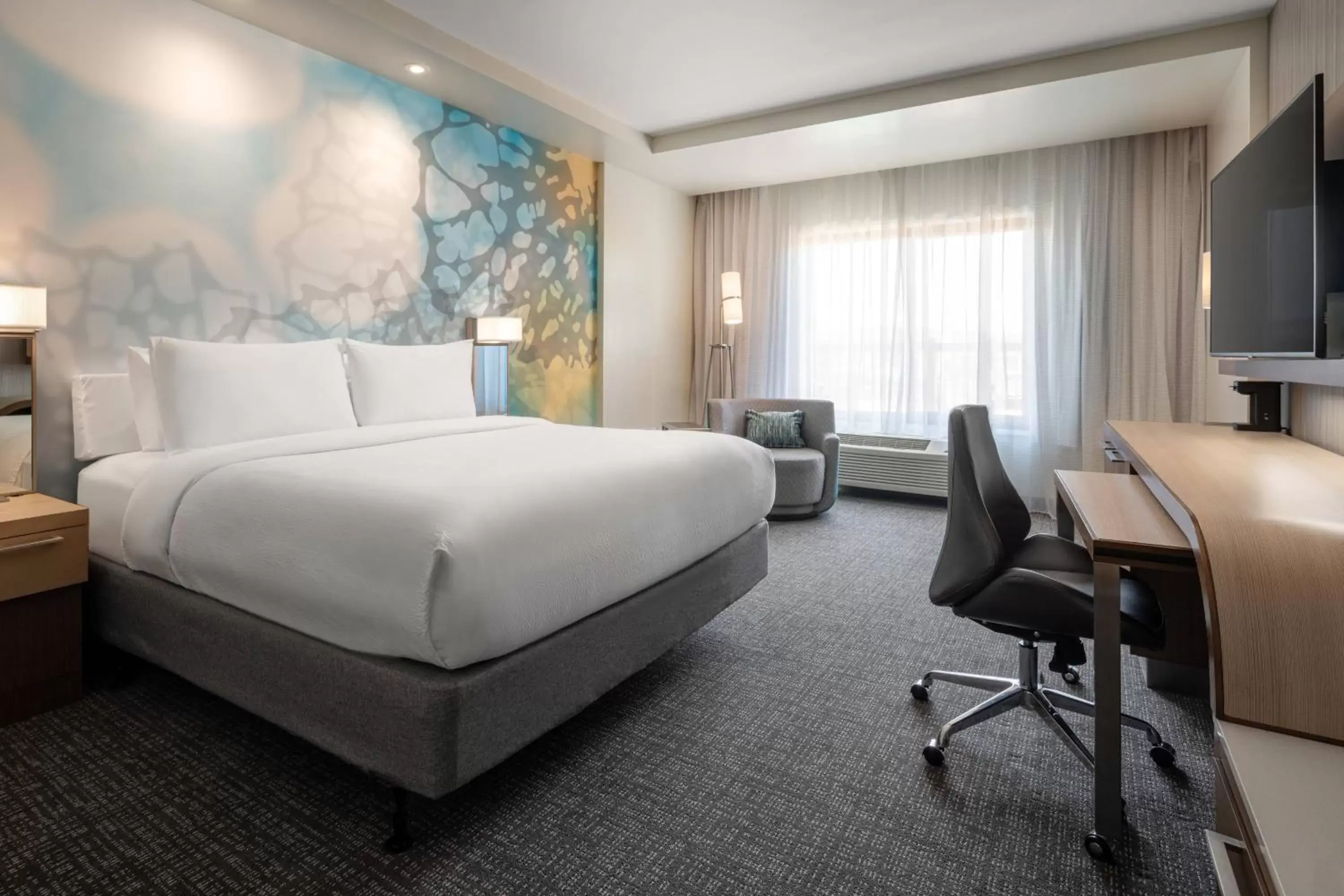 King Guest Room with Sofa Bed in Courtyard by Marriott Petaluma Sonoma County