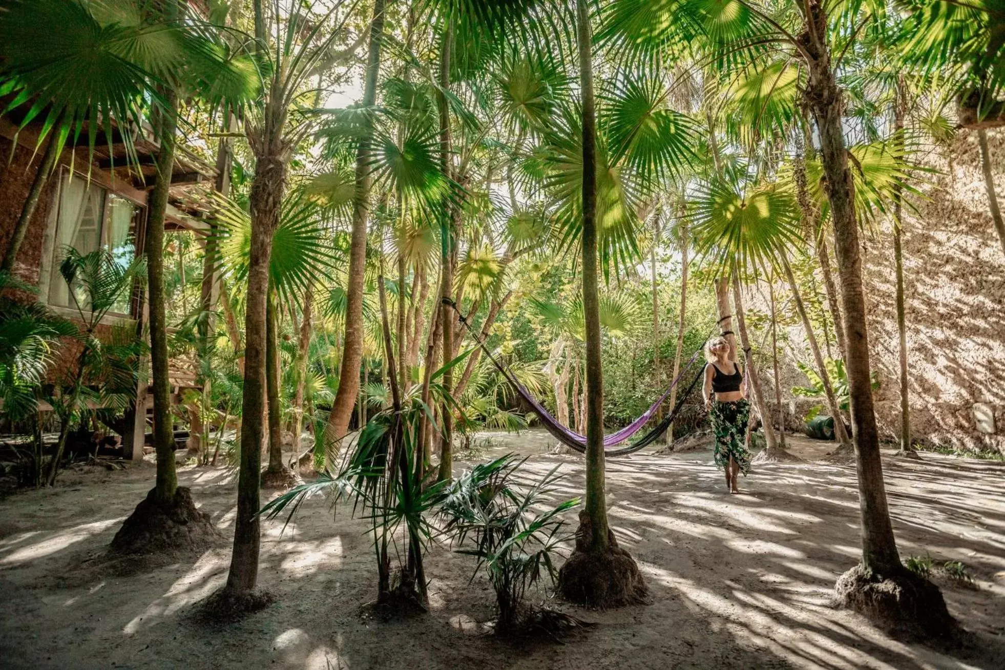 Garden in Hidden Treehouse Tulum Eco-Hotel