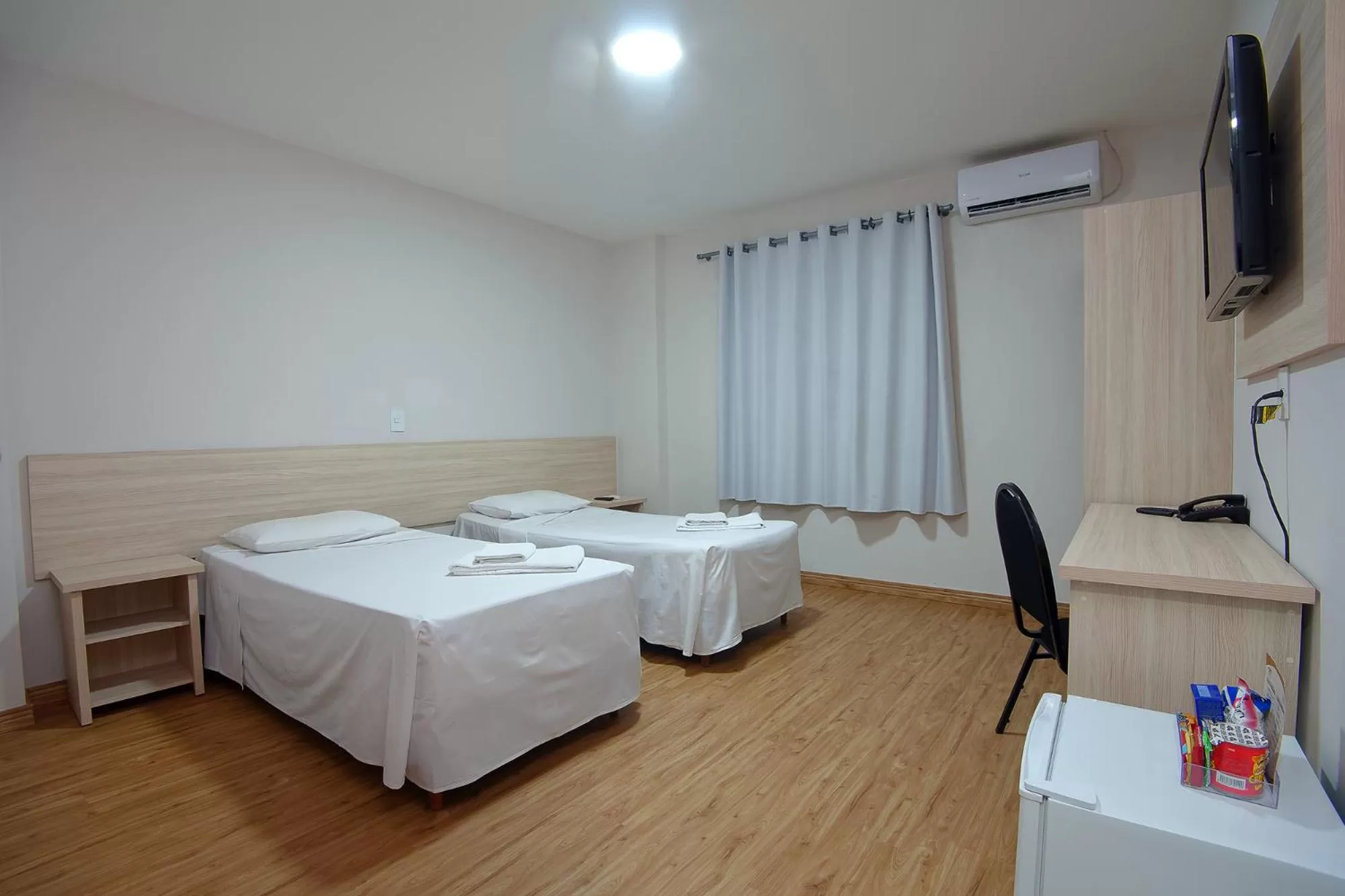 Bed in Fênix Hotel Campinas