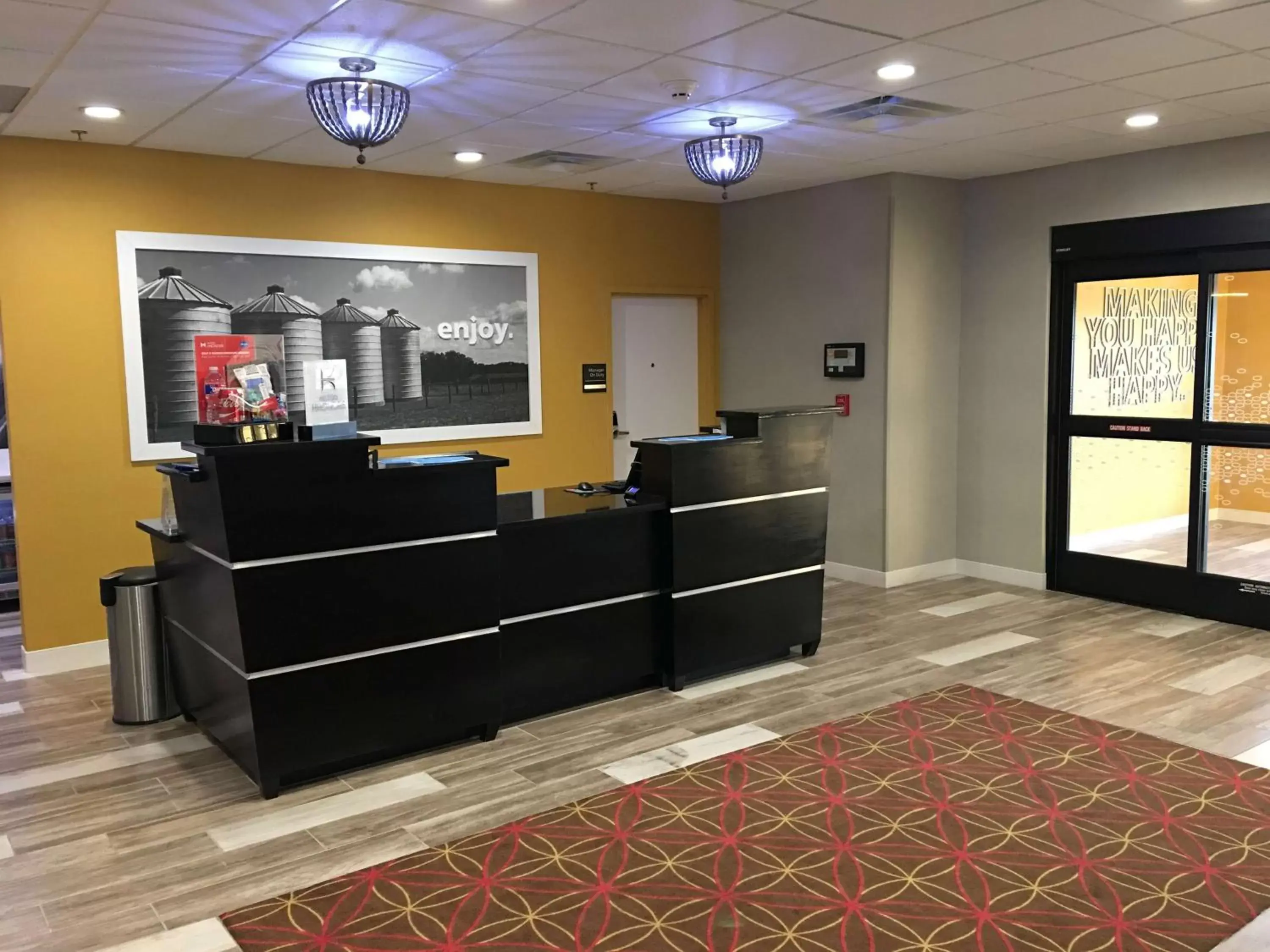 Lobby or reception in Hampton Inn McPherson Lobby or reception in Hampton Inn McPherson