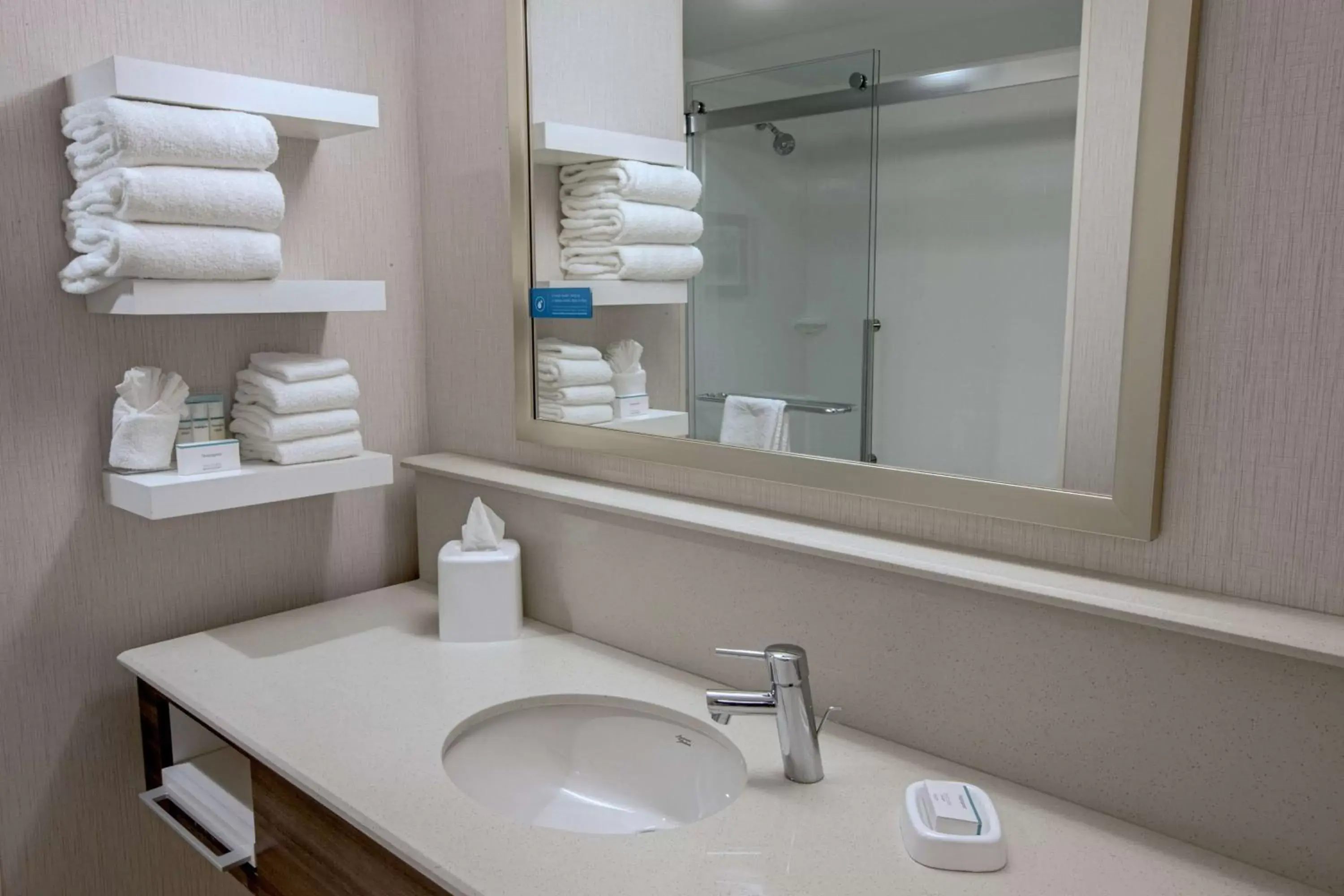Bathroom in Hampton Inn by Hilton Amesbury, MA