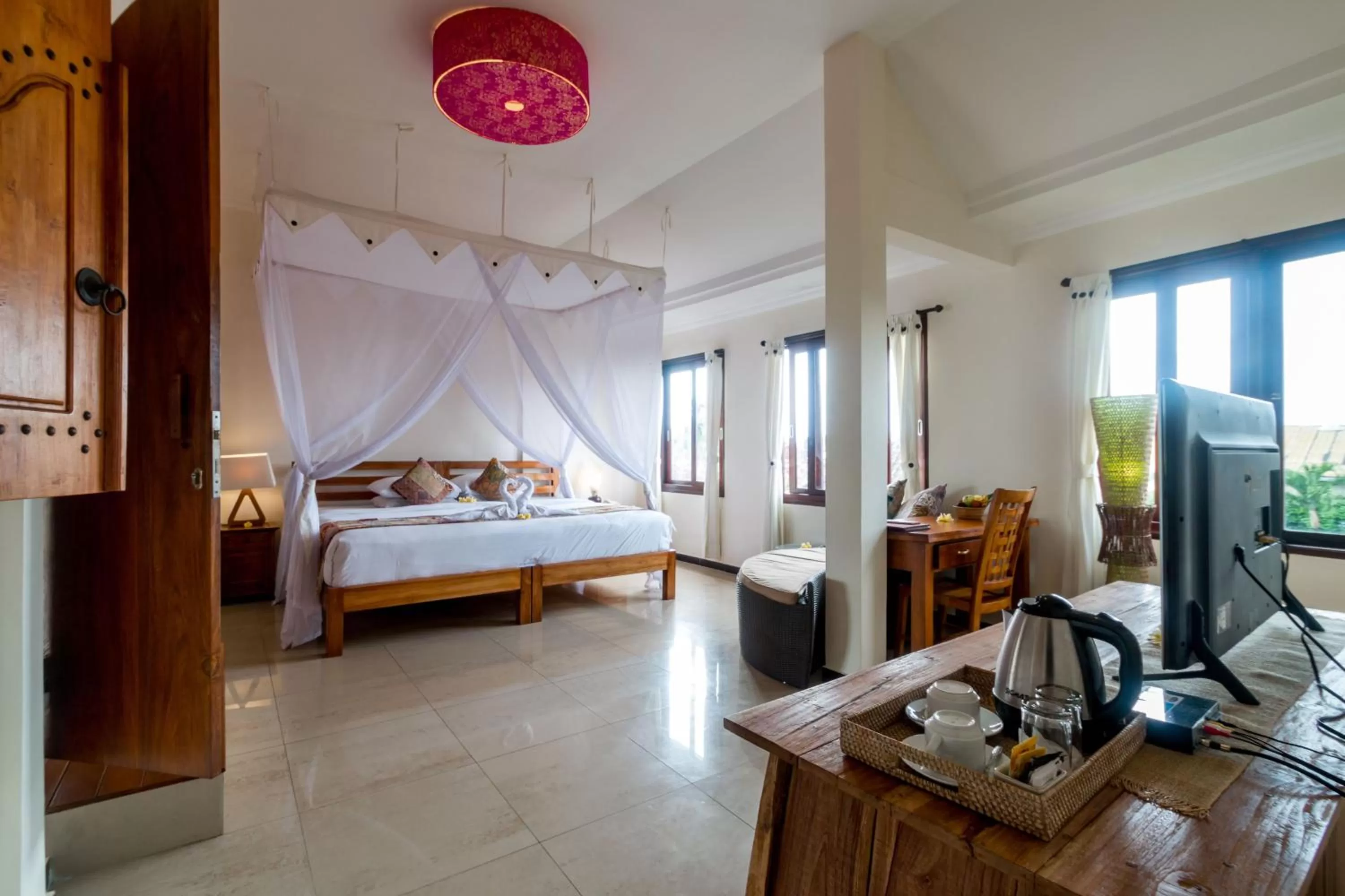 Bed in Ubud Aura Retreat