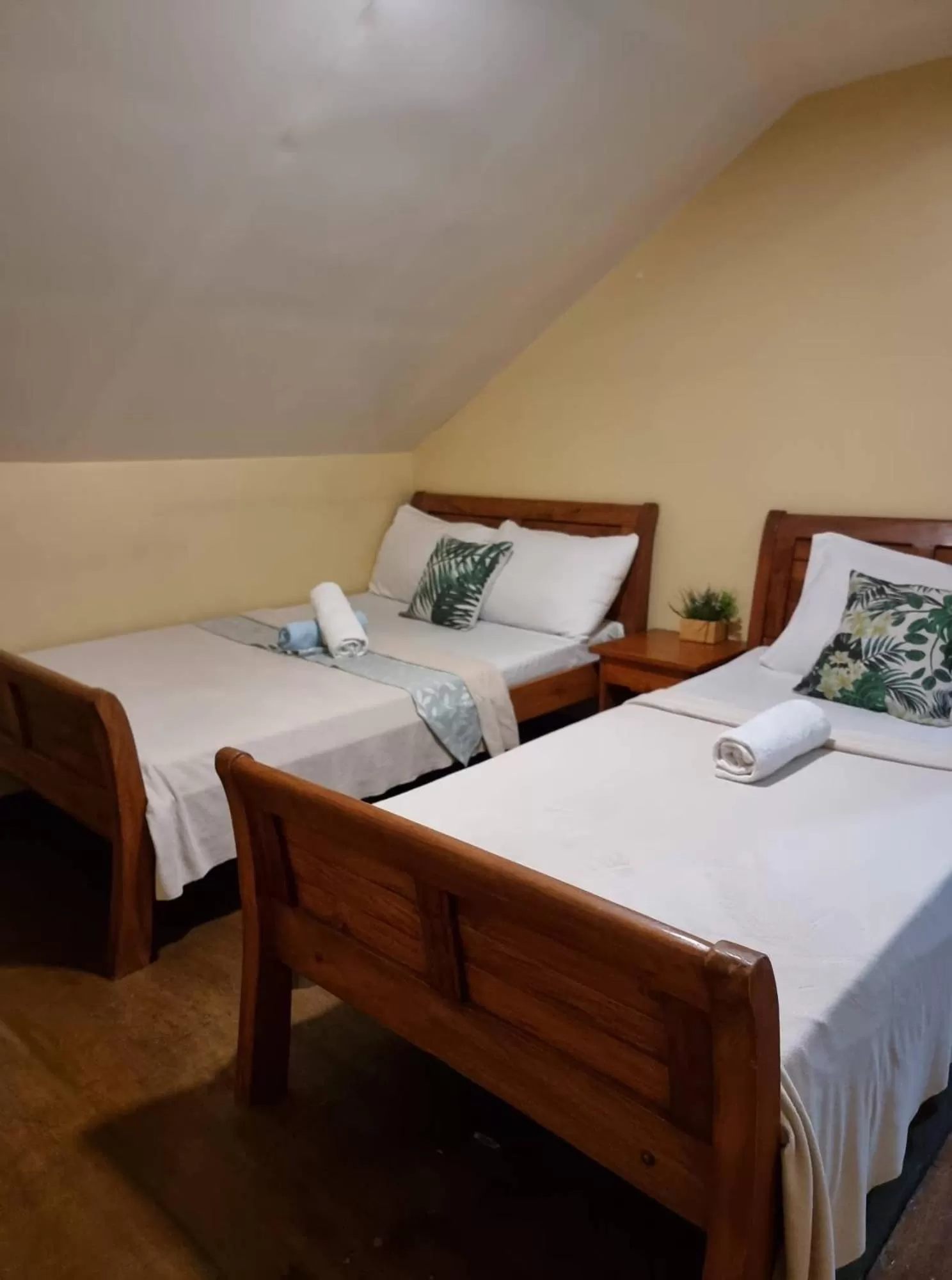 Bed in The Half House by Elmar Cabin