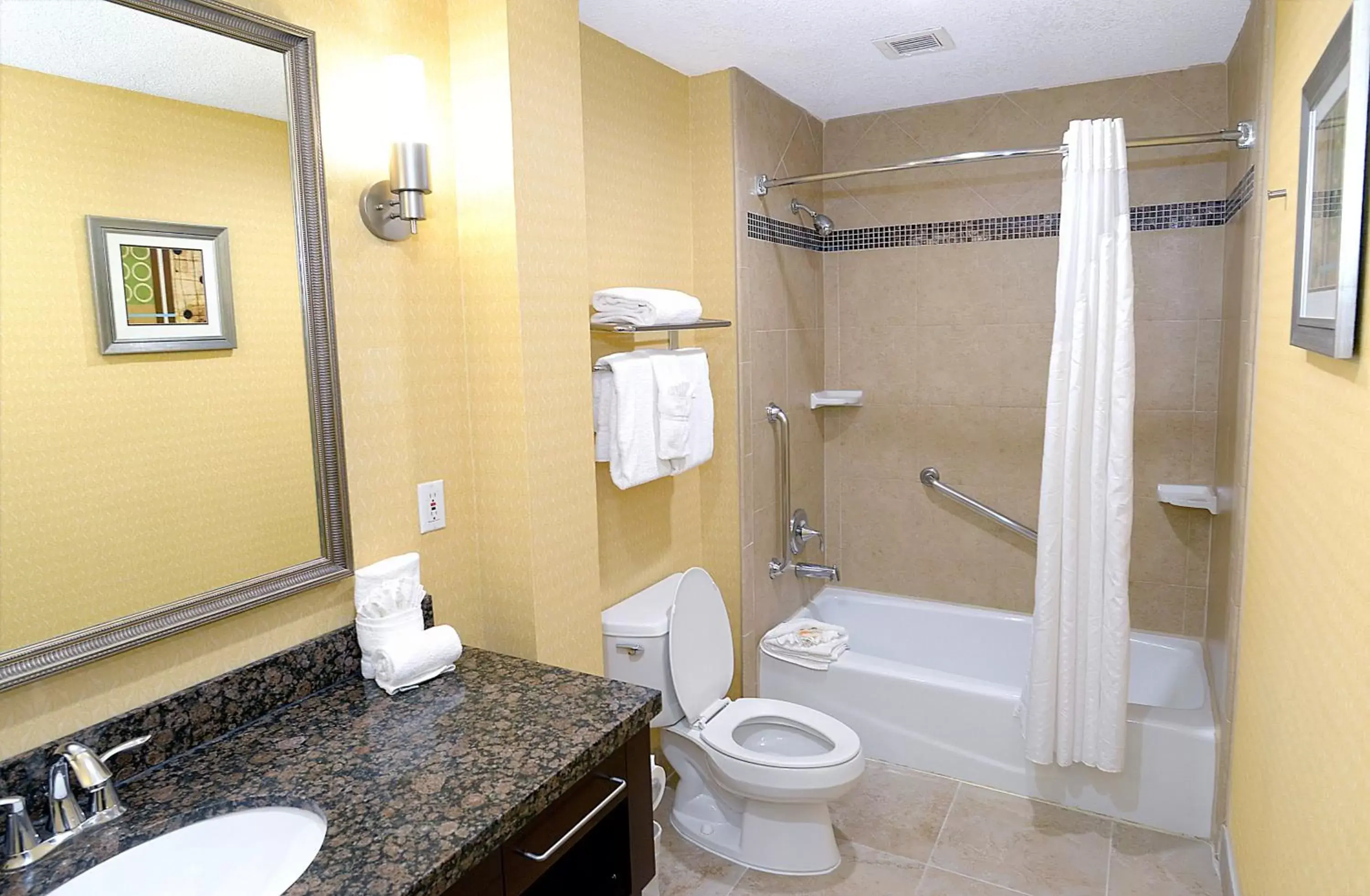 Photo of the whole room, Bathroom in Holiday Inn & Suites San Mateo - SFO, an IHG Hotel