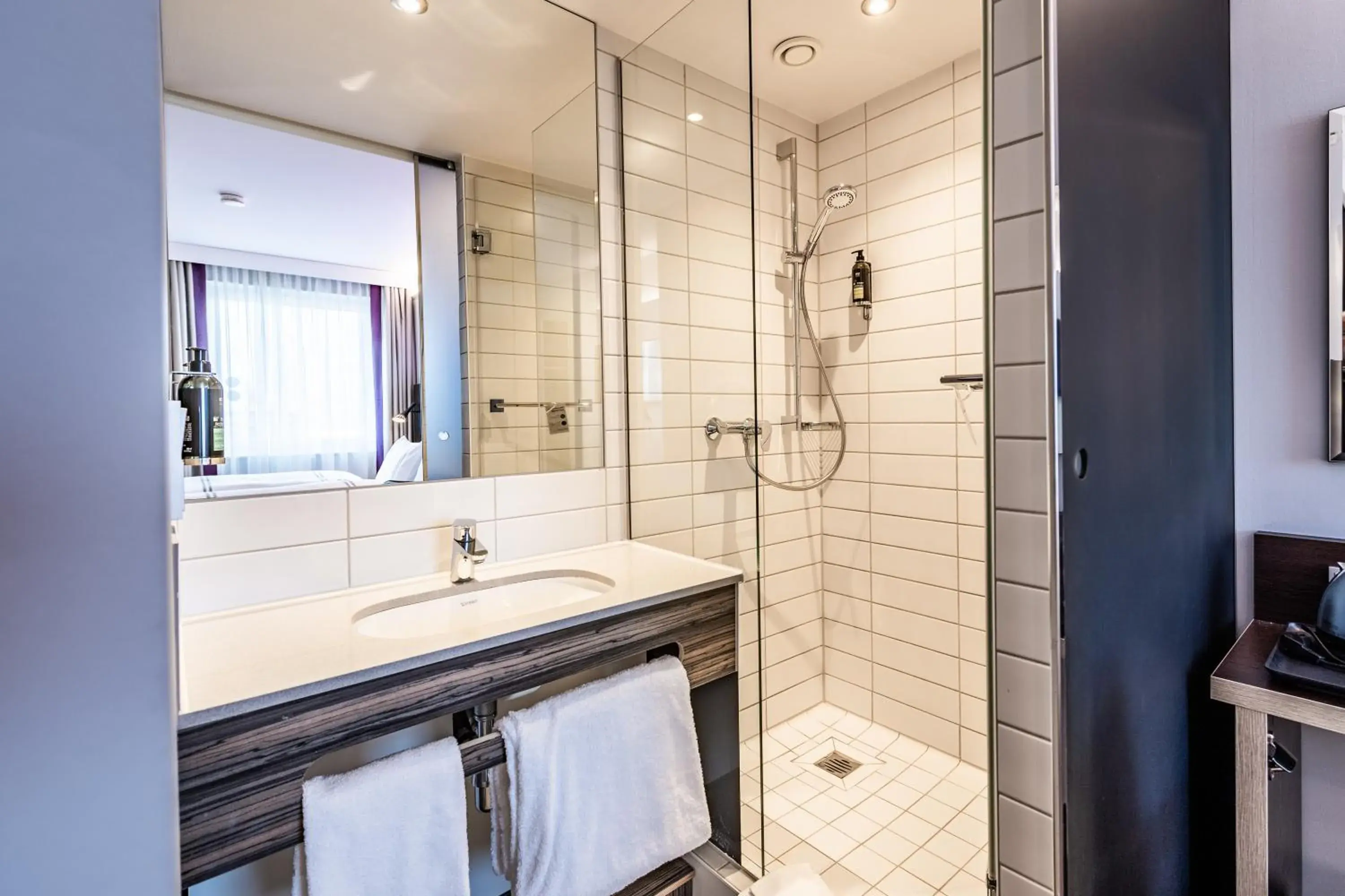 Shower, Bathroom in Premier Inn Nuernberg City Nordost