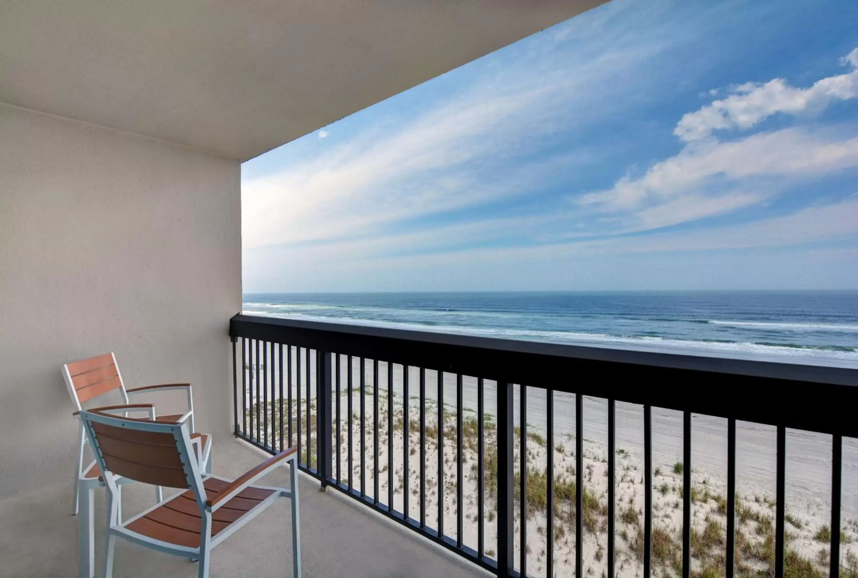 View (from property/room), Balcony/Terrace in Hampton Inn Oceanfront Jacksonville Beach