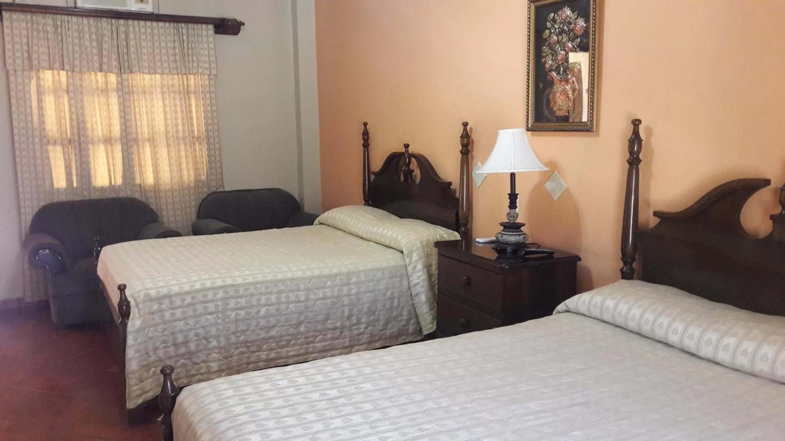 Bed in Hotel Acropolis Maya