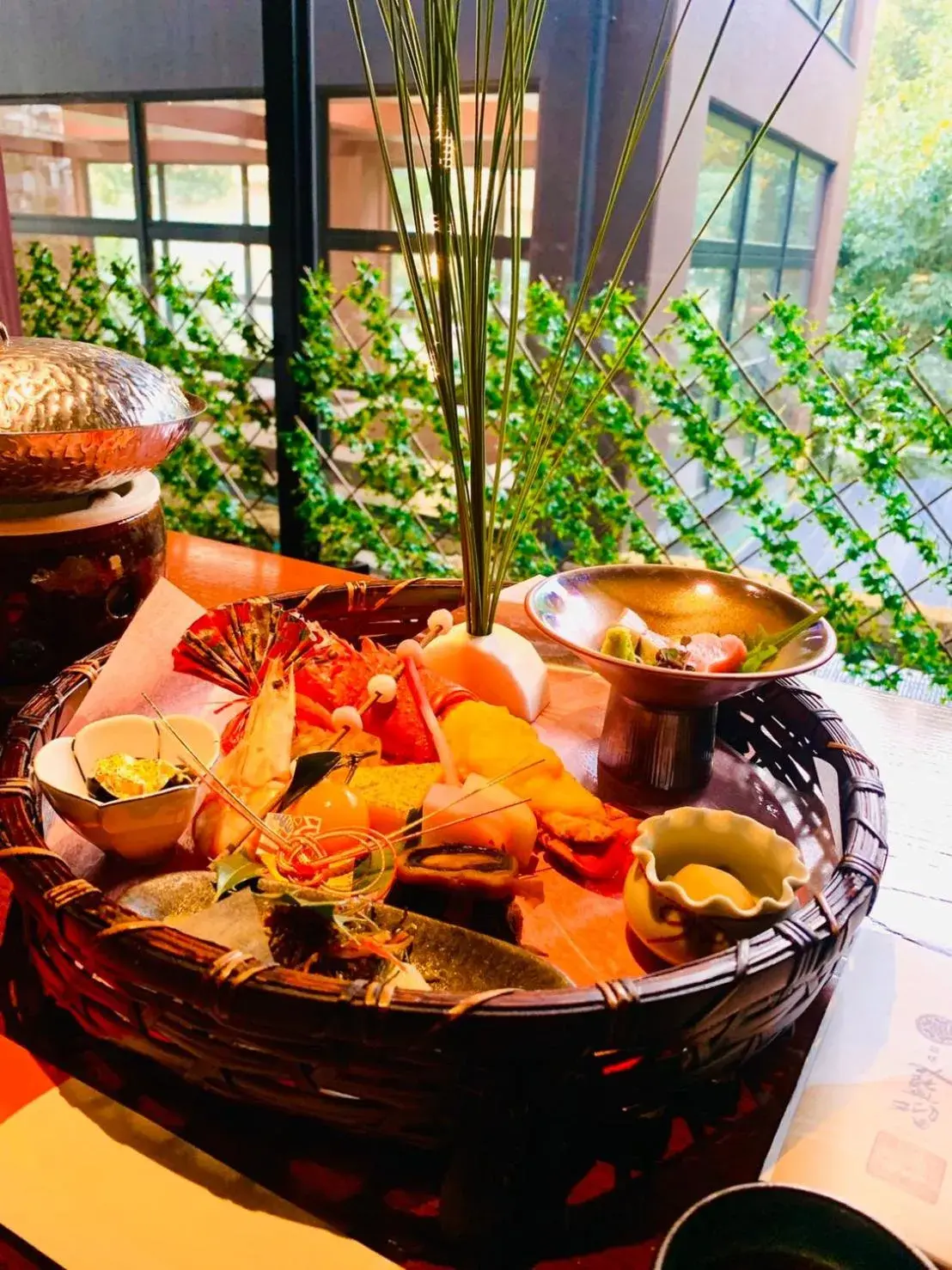 Food close-up in Balinese onsen ryokan Hakone Airu