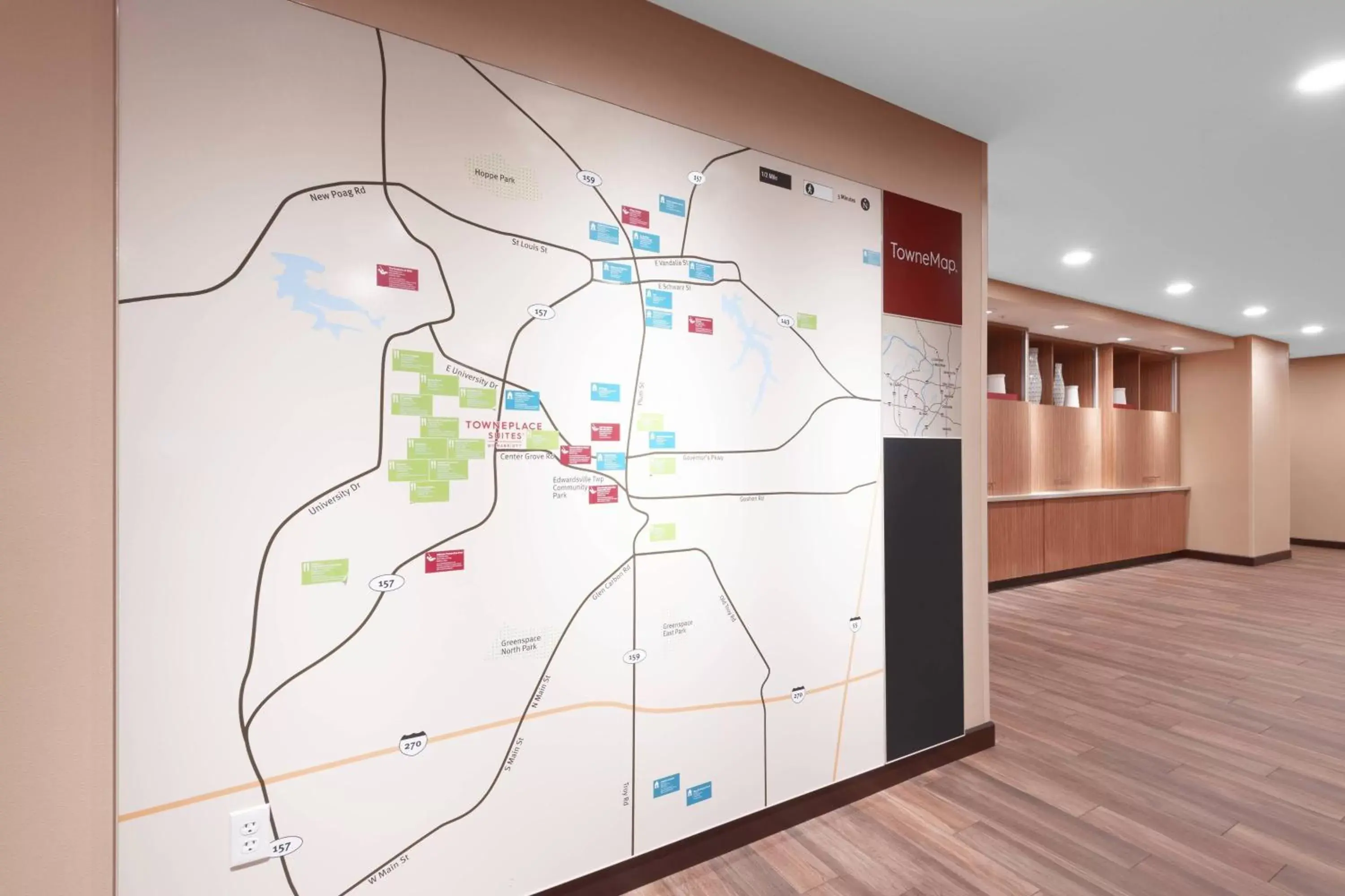 Location, Floor Plan in TownePlace Suites by Marriott St. Louis Edwardsville, IL