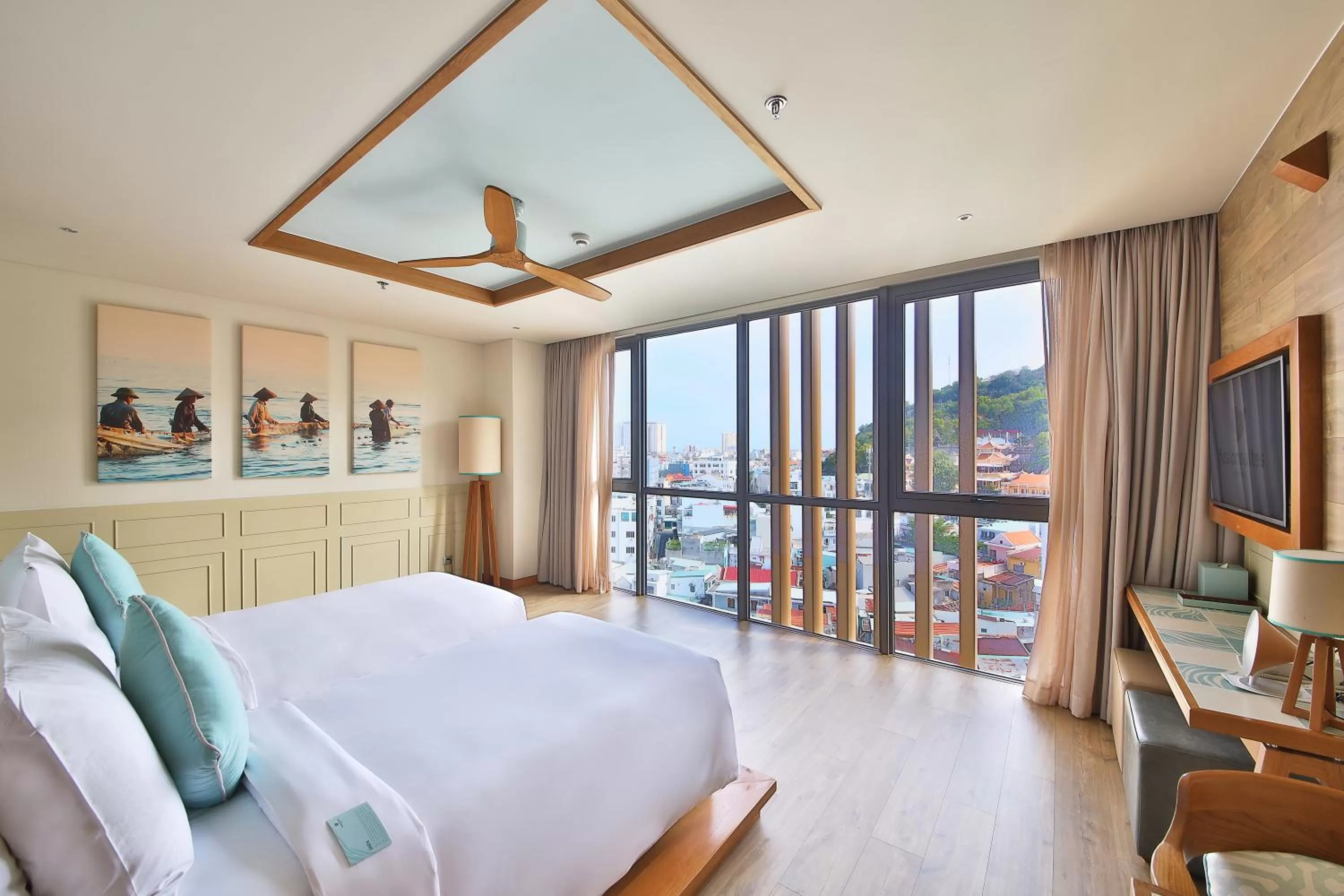 View (from property/room), Bed in Fusion Suites Vung Tau