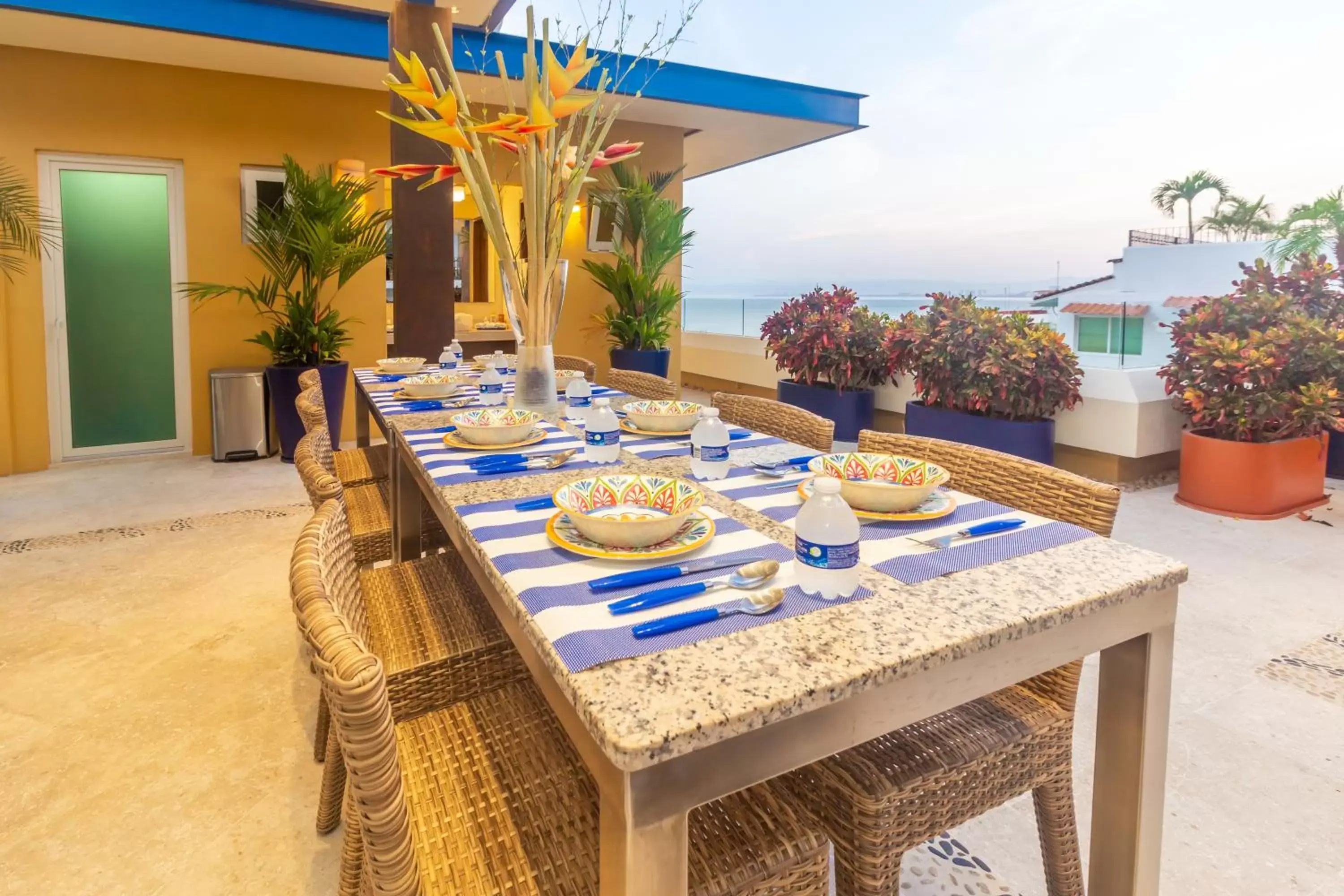 BBQ facilities, Dining Area in V Azul Vallarta - Luxury Vacation Rental Adults Only