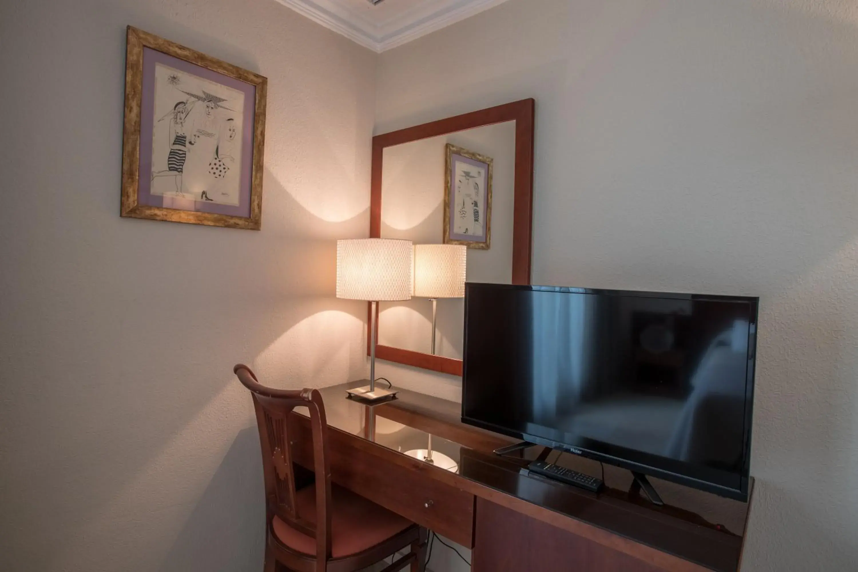 Decorative detail, TV/Entertainment Center in Hotel Torremar