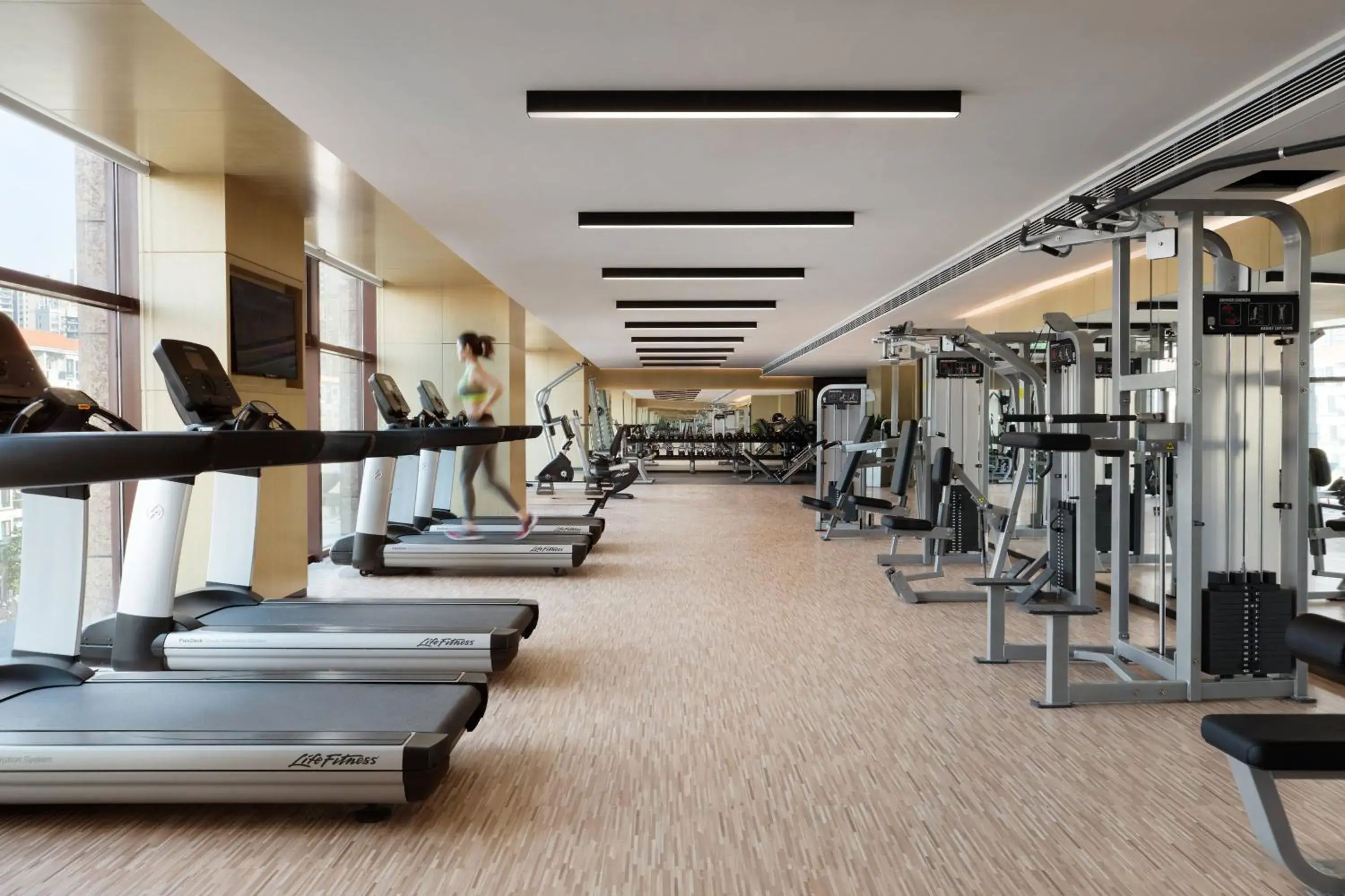 Fitness centre/facilities, Fitness Center/Facilities in Courtyard by Marriott Shunde Longjiang, Near Lecong