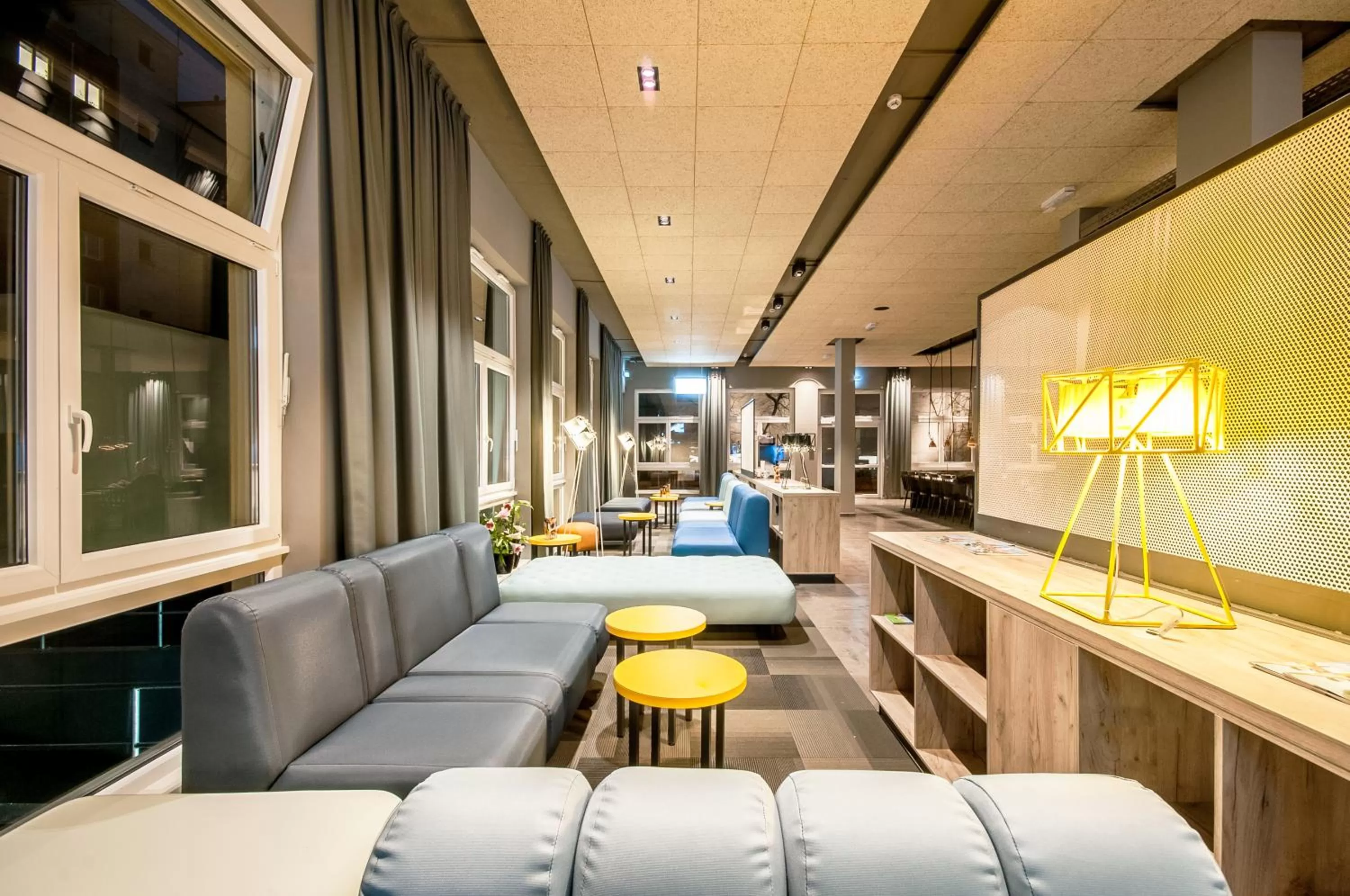 Communal lounge/ TV room in a&o Berlin Mitte