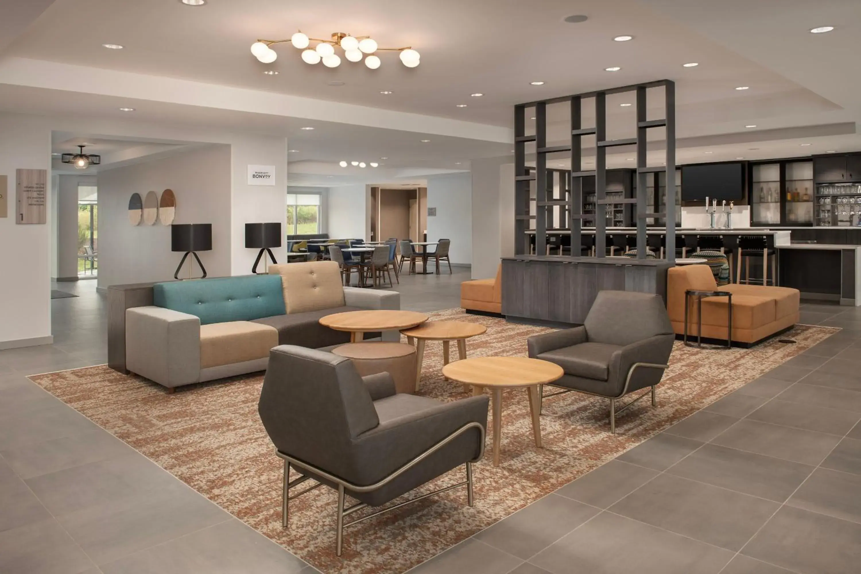 Lobby or reception, Lobby/Reception in SpringHill Suites by Marriott Cincinnati Mason
