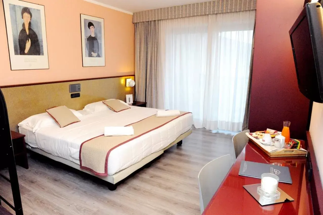 Bed in Gotha Hotel Turin Airport