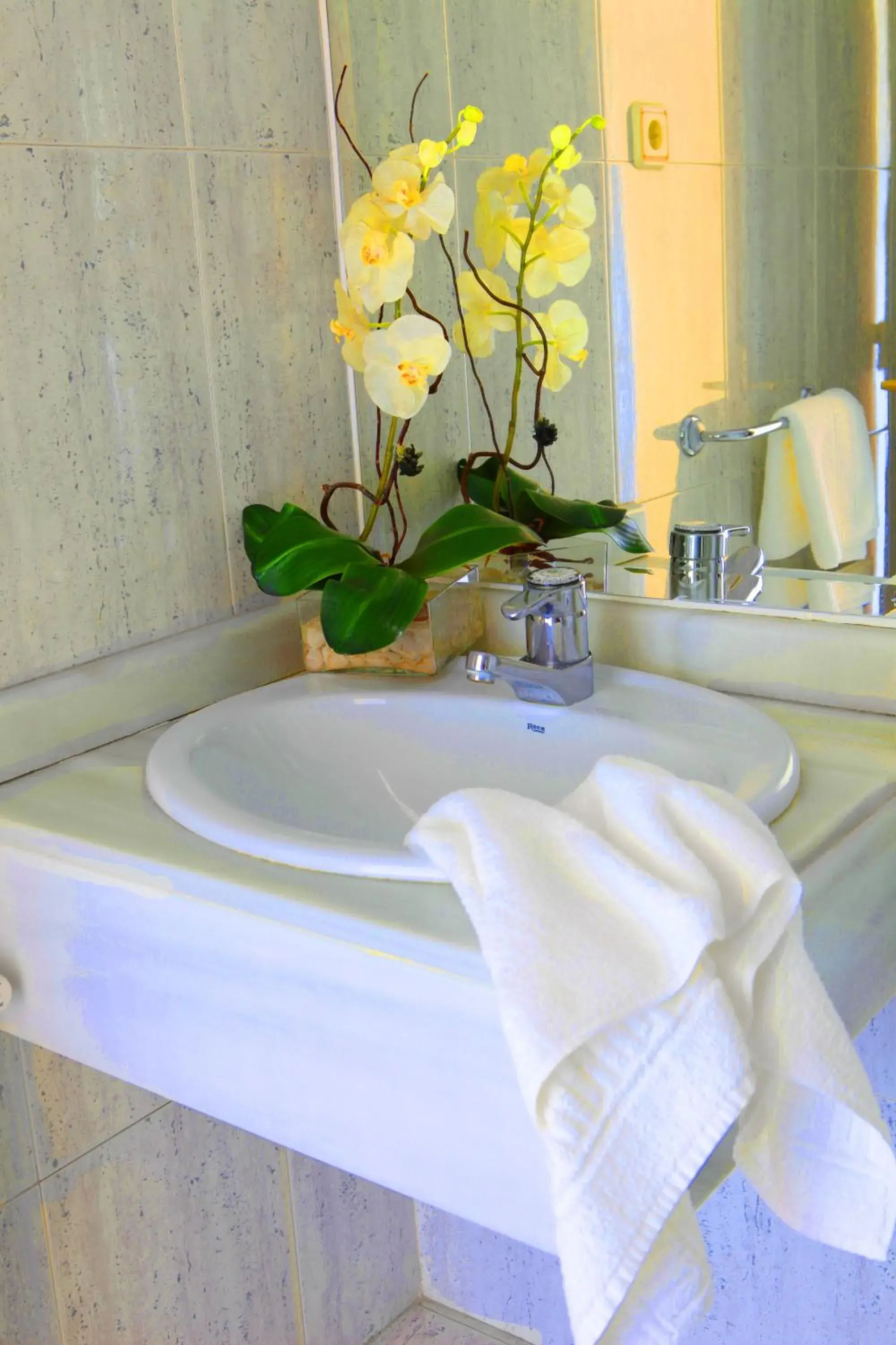 Decorative detail, Bathroom in Hotel Escuela Madrid
