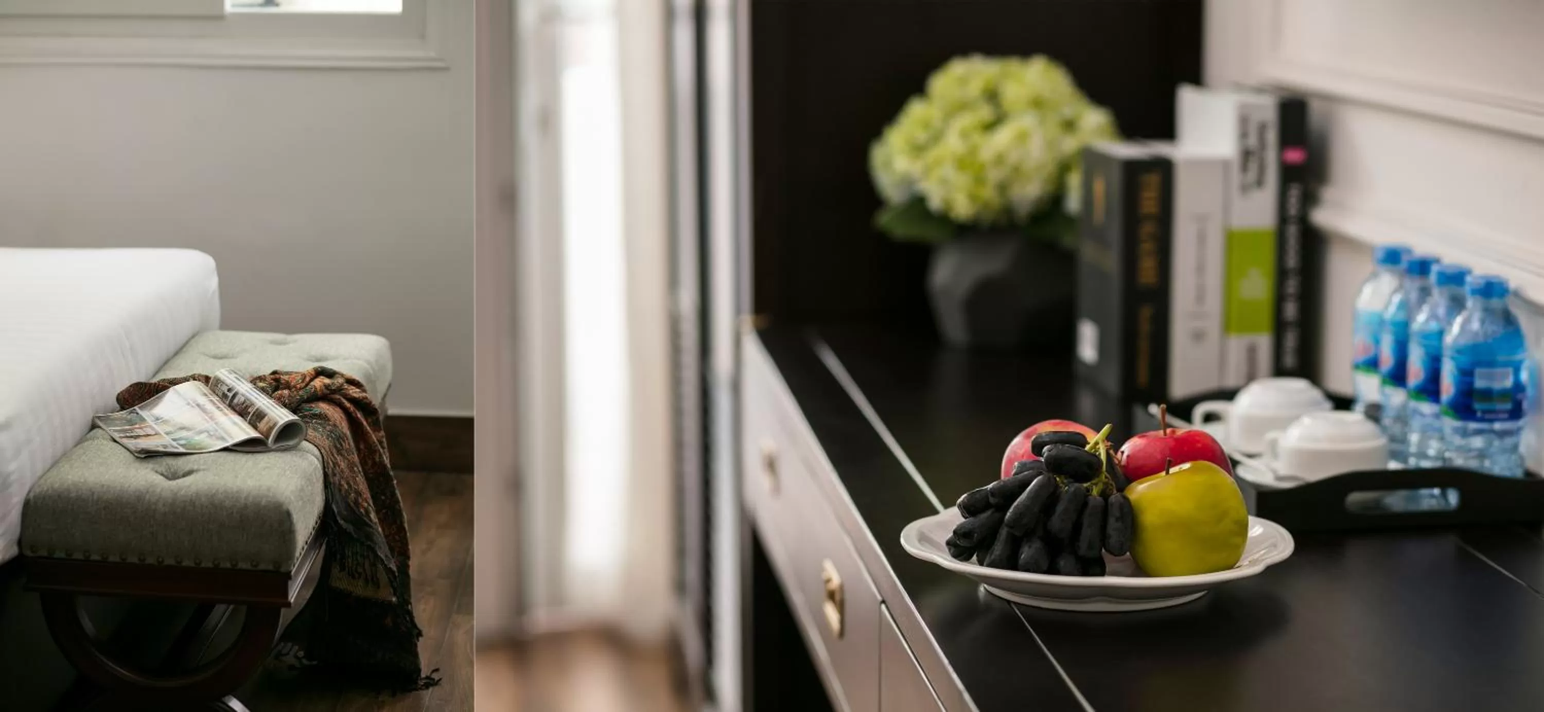 Decorative detail, Bed in Golden Rooster Hotel