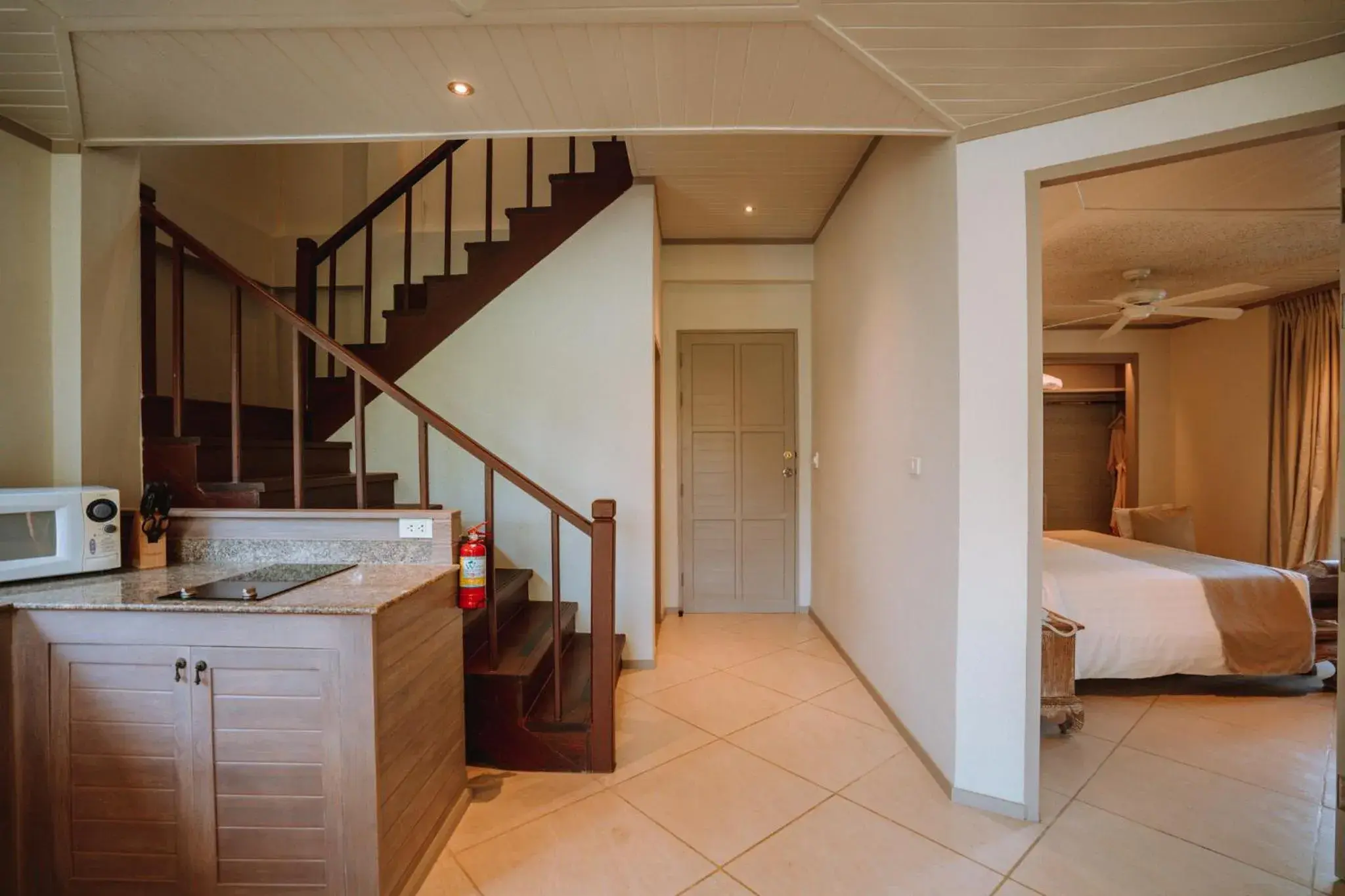 Living room, Bathroom in Rocky's Boutique Resort - Veranda Collection Samui - SHA Extra Plus