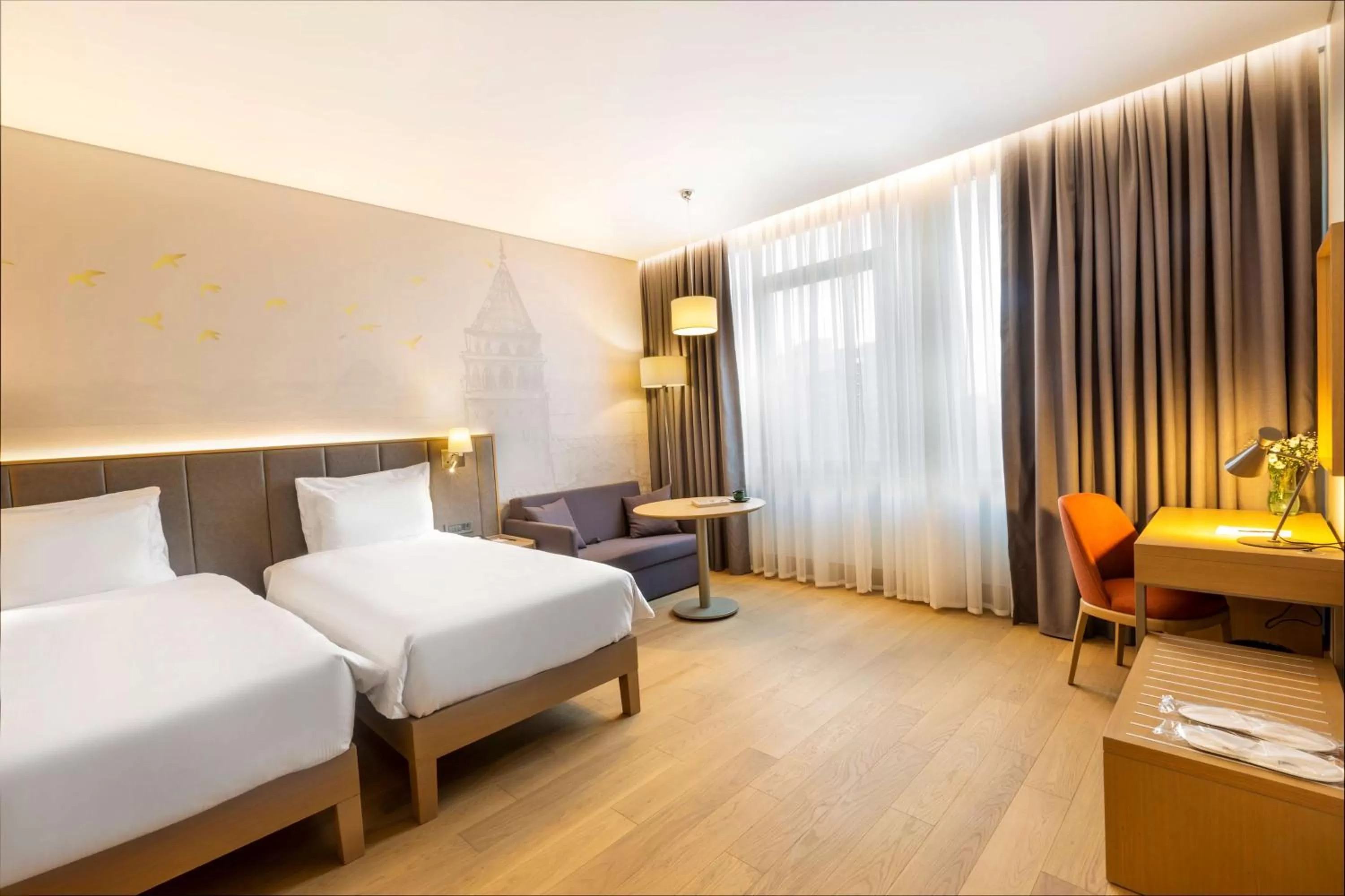 Photo of the whole room, Bed in Radisson Hotel Istanbul Harbiye