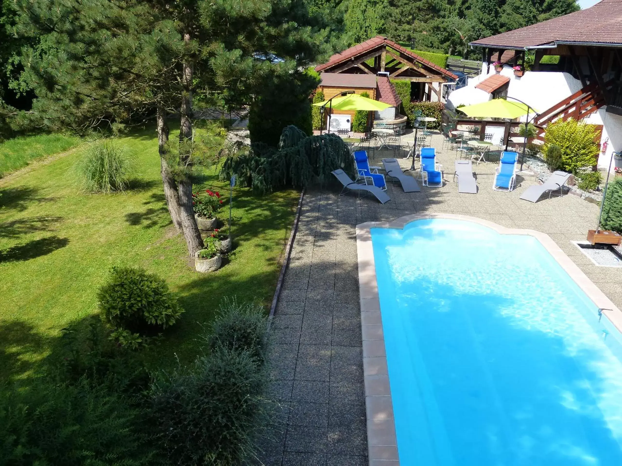 Garden, Pool View in La Vieille Ferme