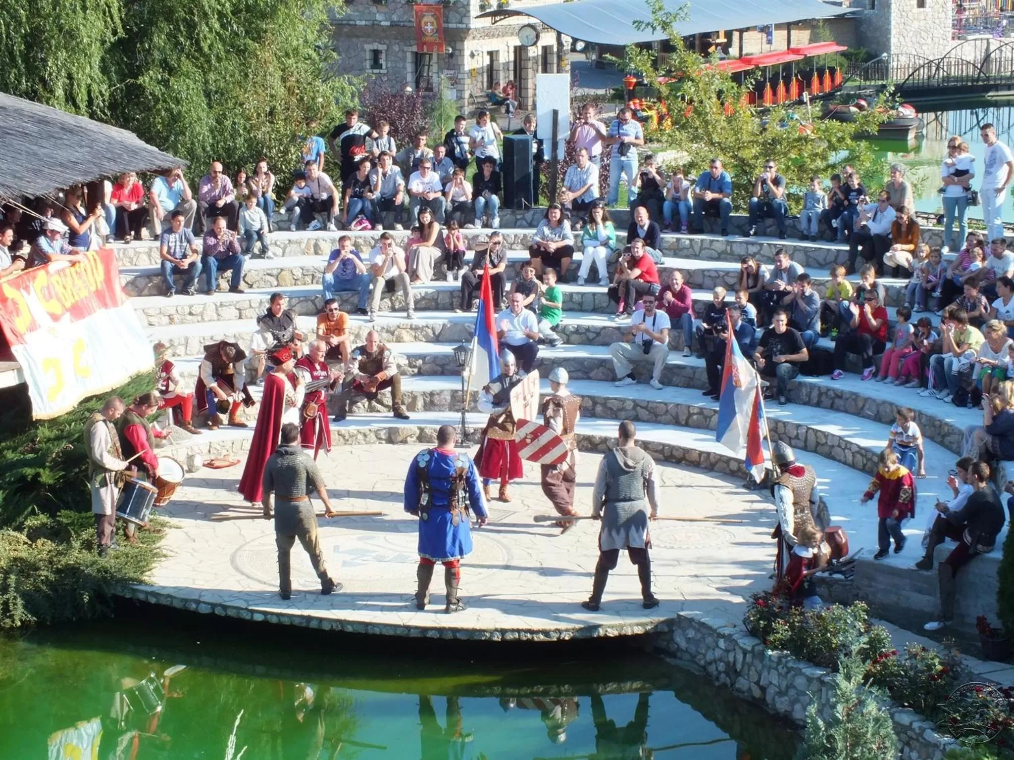People in Ethno Village Stanisici