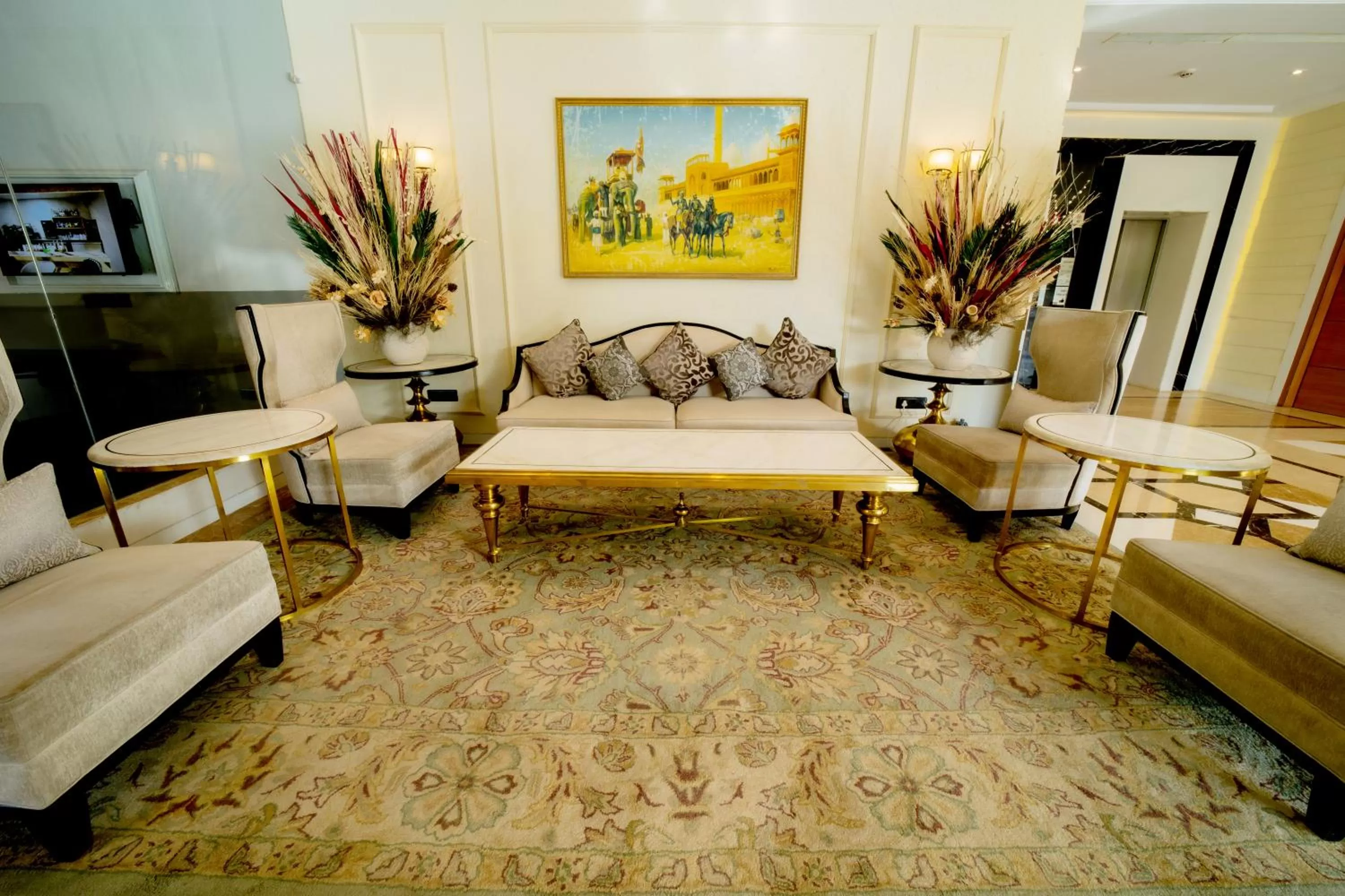 Seating area in Sarovar Portico Jaipur