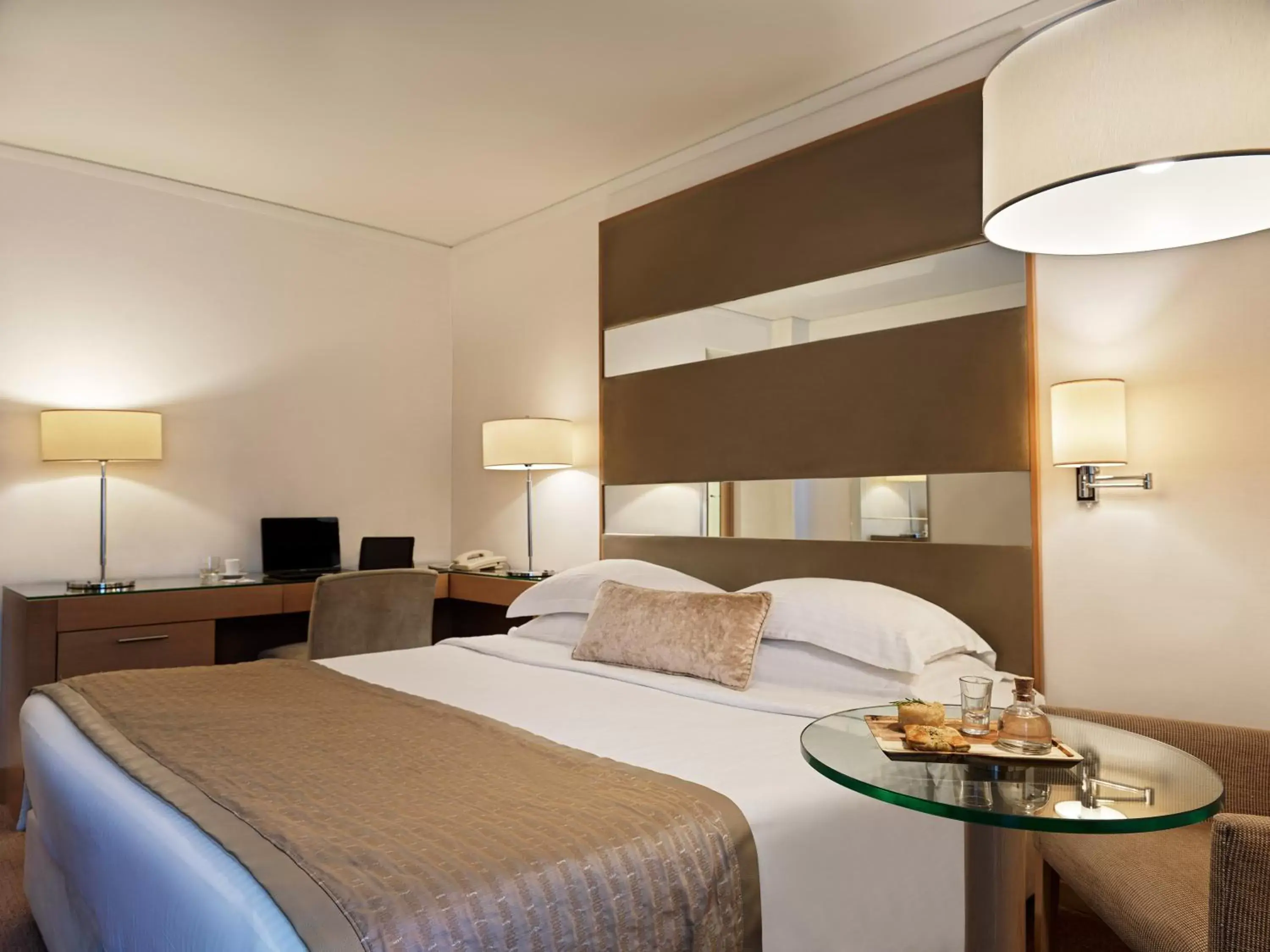 Bed in Galaxy Iraklio Hotel