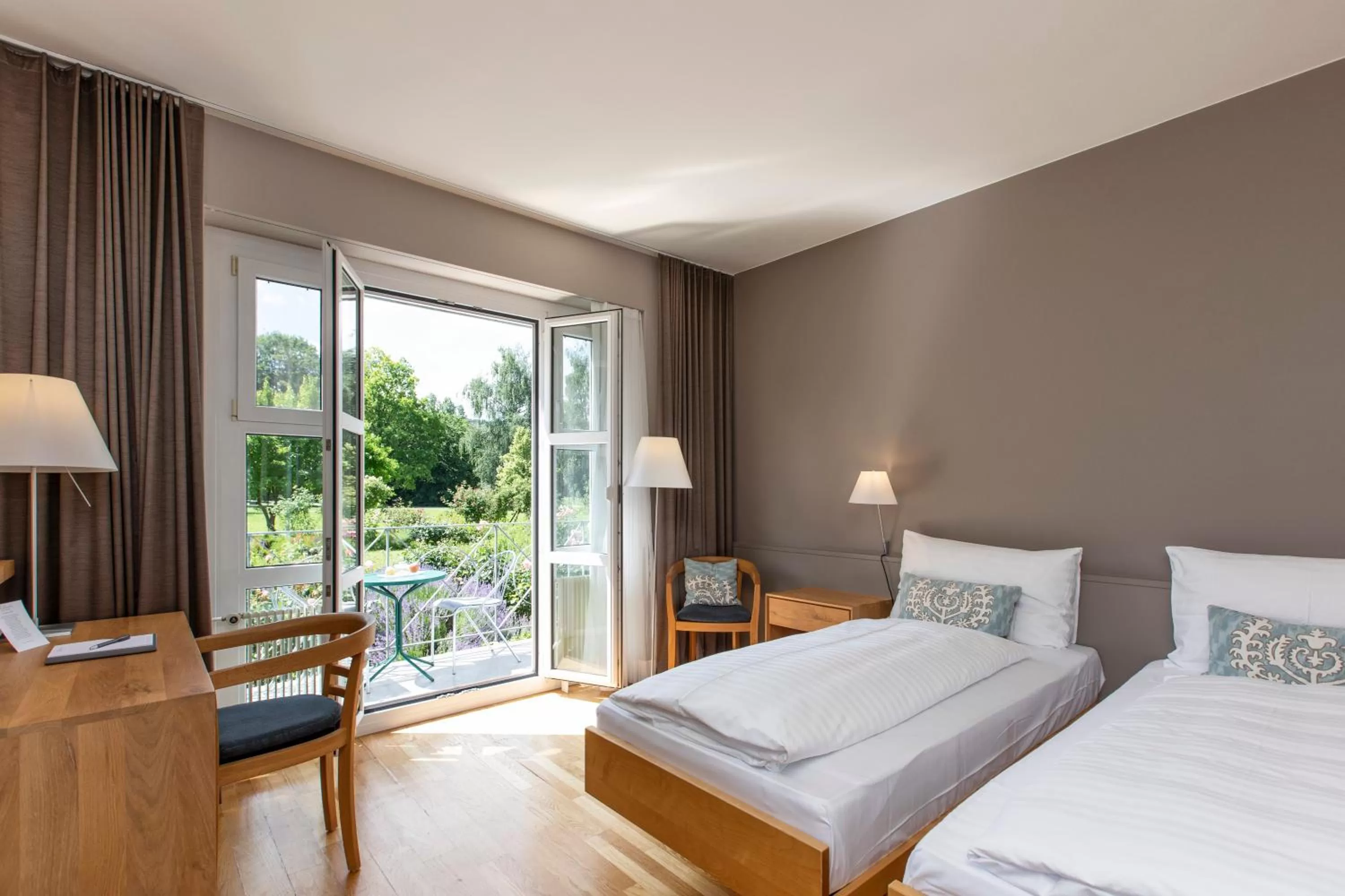 View (from property/room), Bed in See & Park Hotel Feldbach