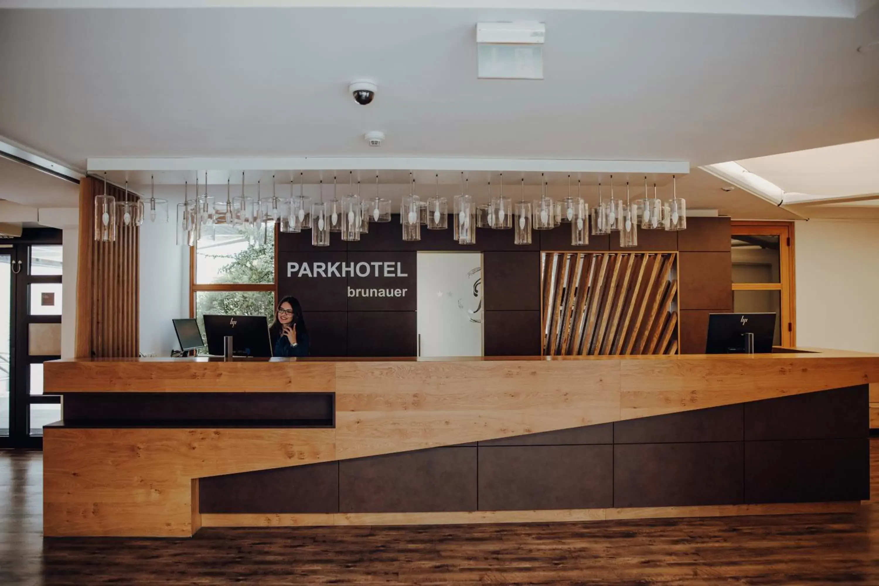 Lobby or reception in Parkhotel Brunauer