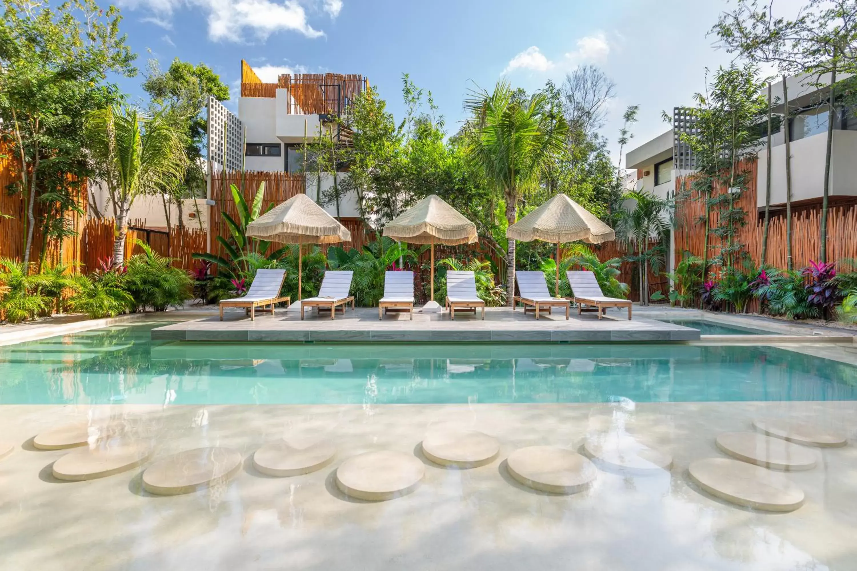 Garden view, Swimming Pool in Atman Residences Tulum Hotel