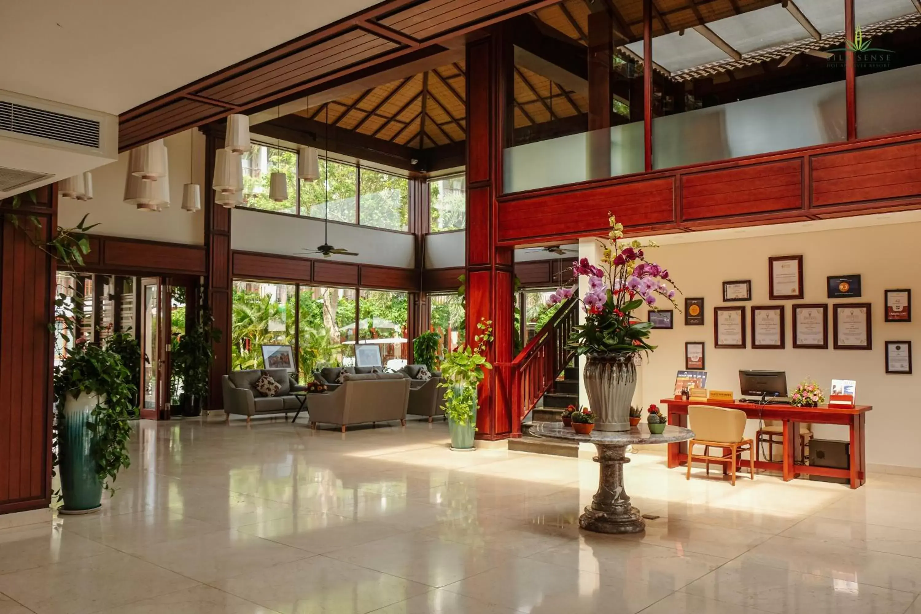 Lobby or reception in Silk Sense Hoi An River Resort