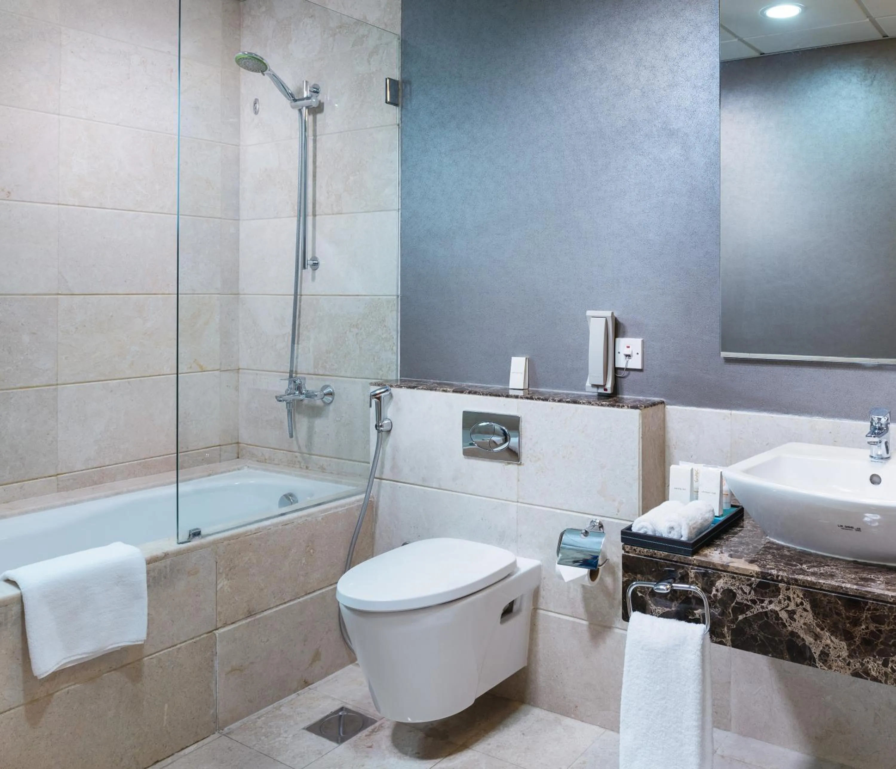 Toilet in Millennium Executive Apartments Muscat