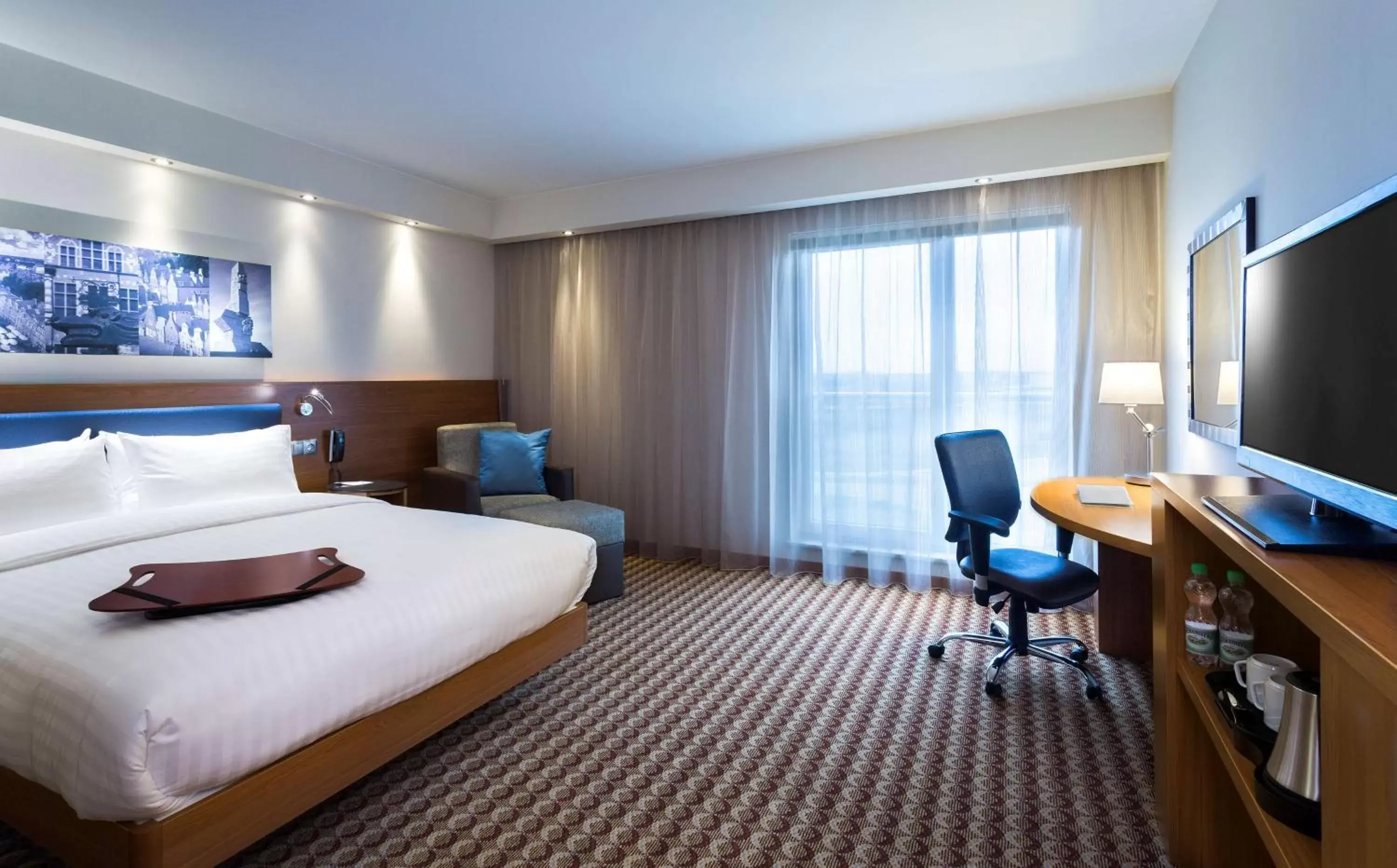 Bedroom in Hampton by Hilton Gdansk Airport