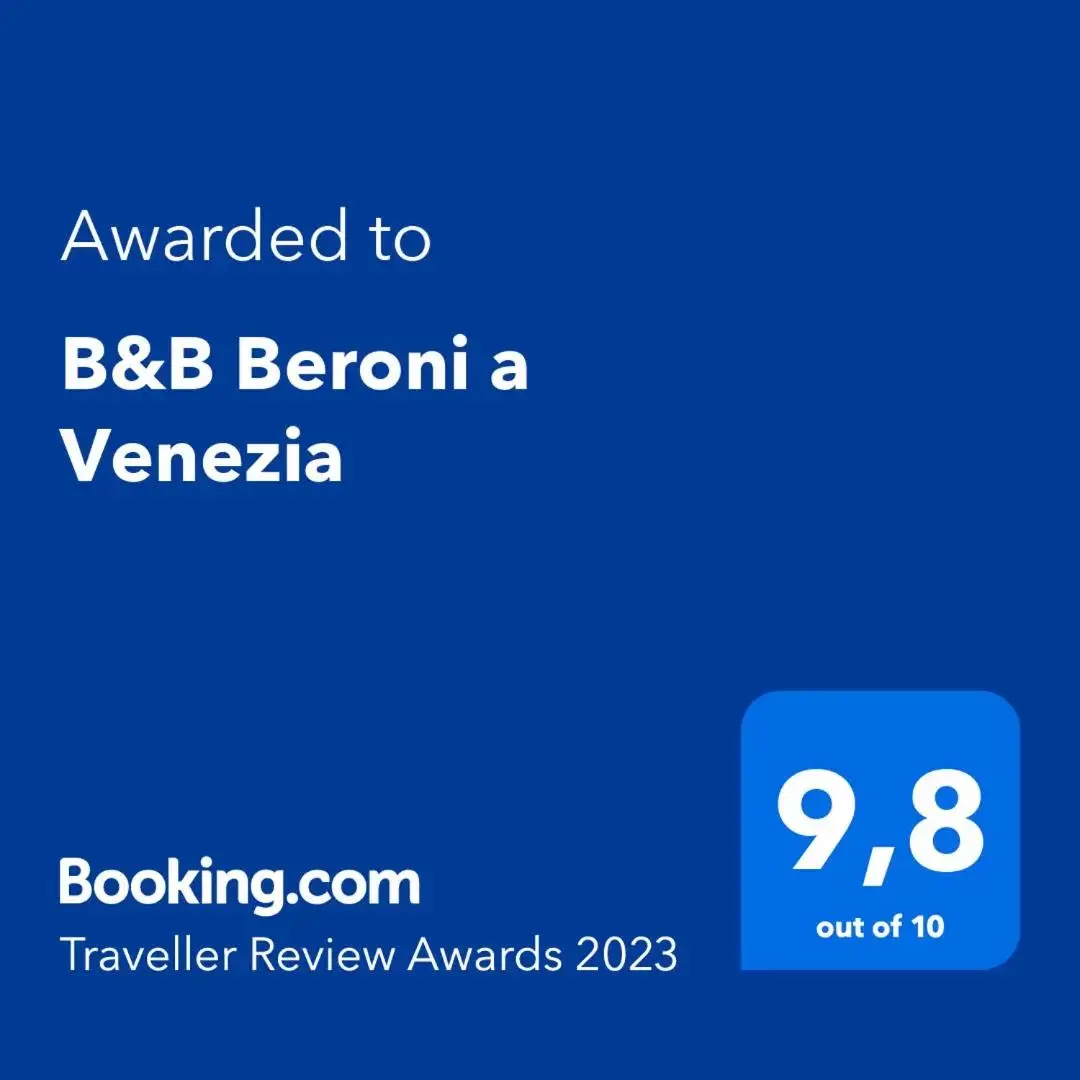 Logo/Certificate/Sign, Logo/Certificate/Sign/Award in B&B Beroni a Venezia