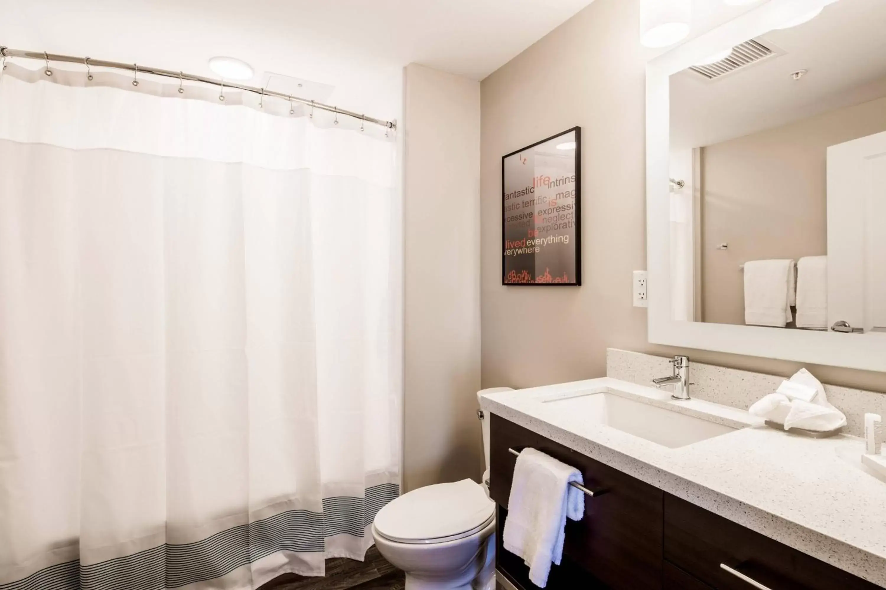 Bathroom in TownePlace Suites by Marriott Cleveland