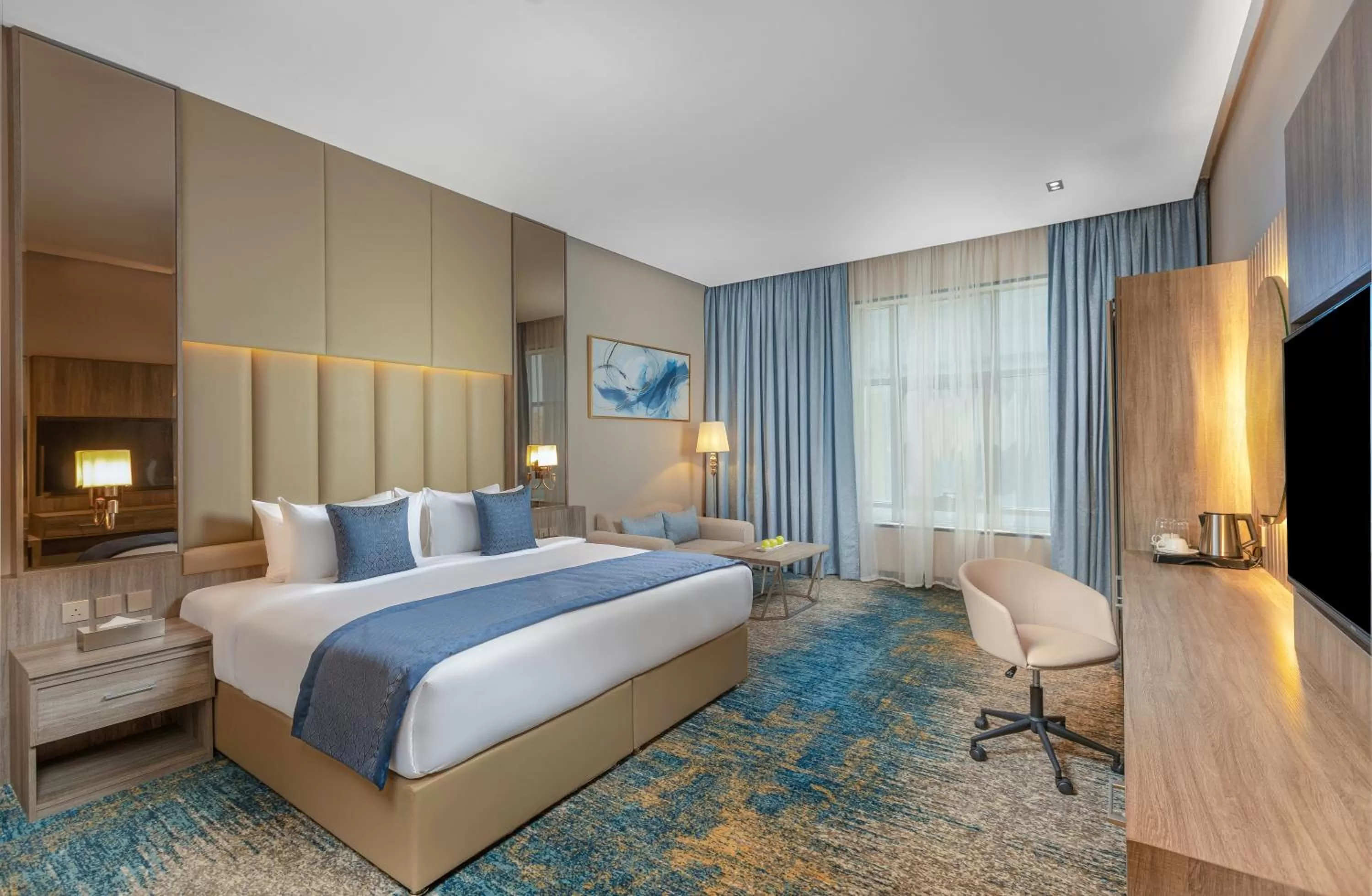 Bedroom, Bed in Seven Gardens Hotel Al Narjis