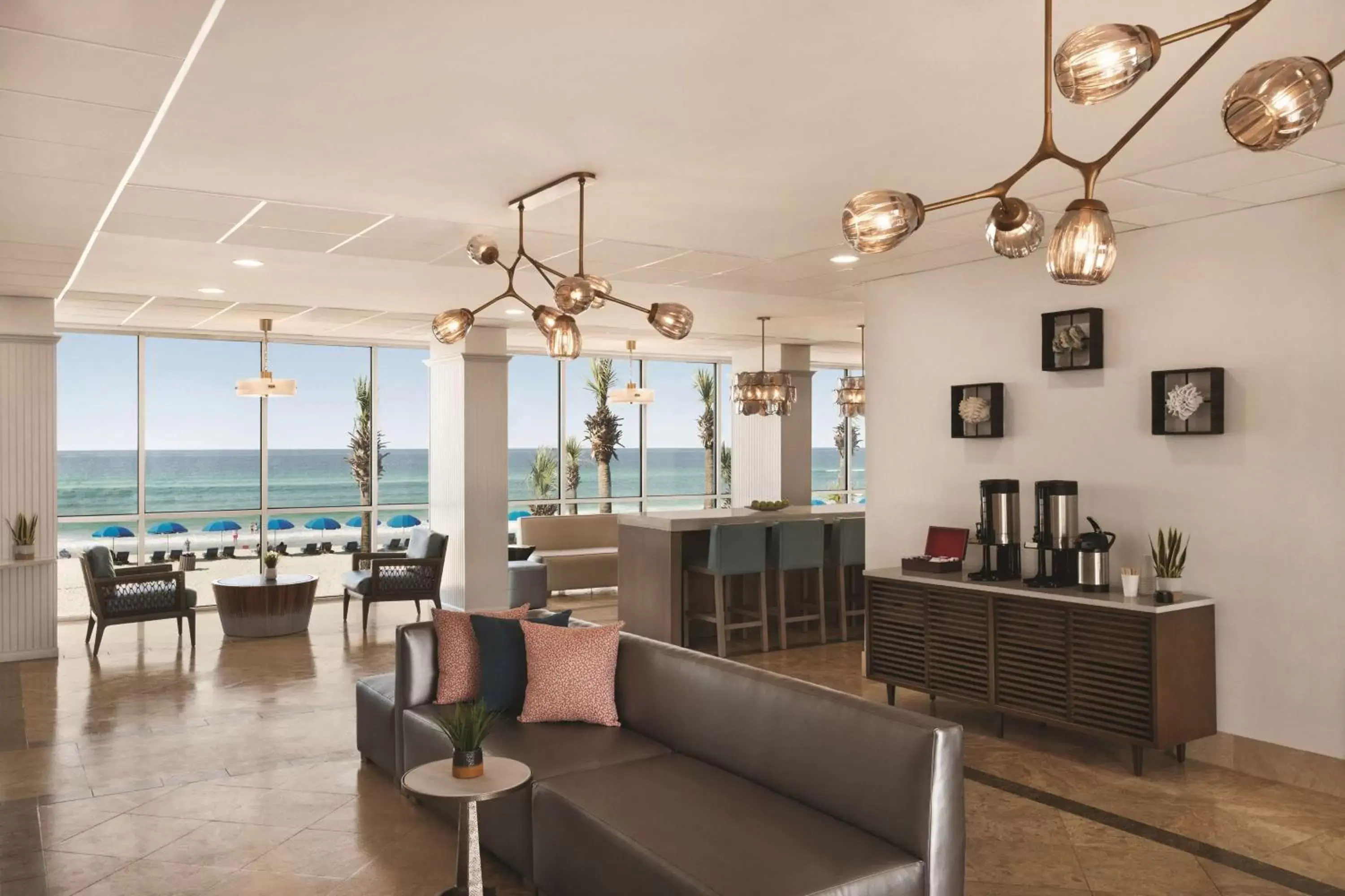Lobby or reception, Restaurant/Places to Eat in Radisson Hotel Panama City Beach - Oceanfront