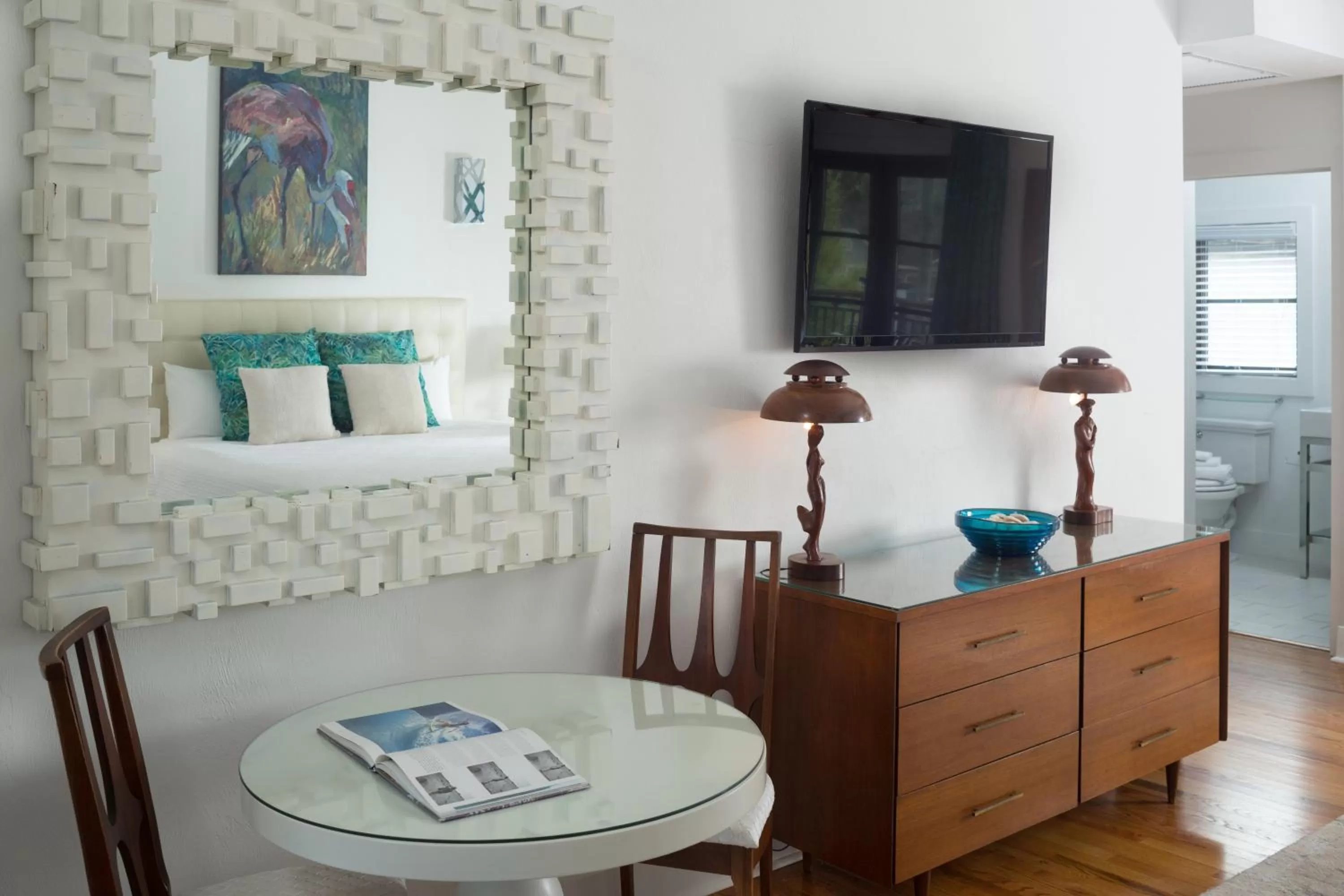 Decorative detail, Bed in Black Dolphin Inn