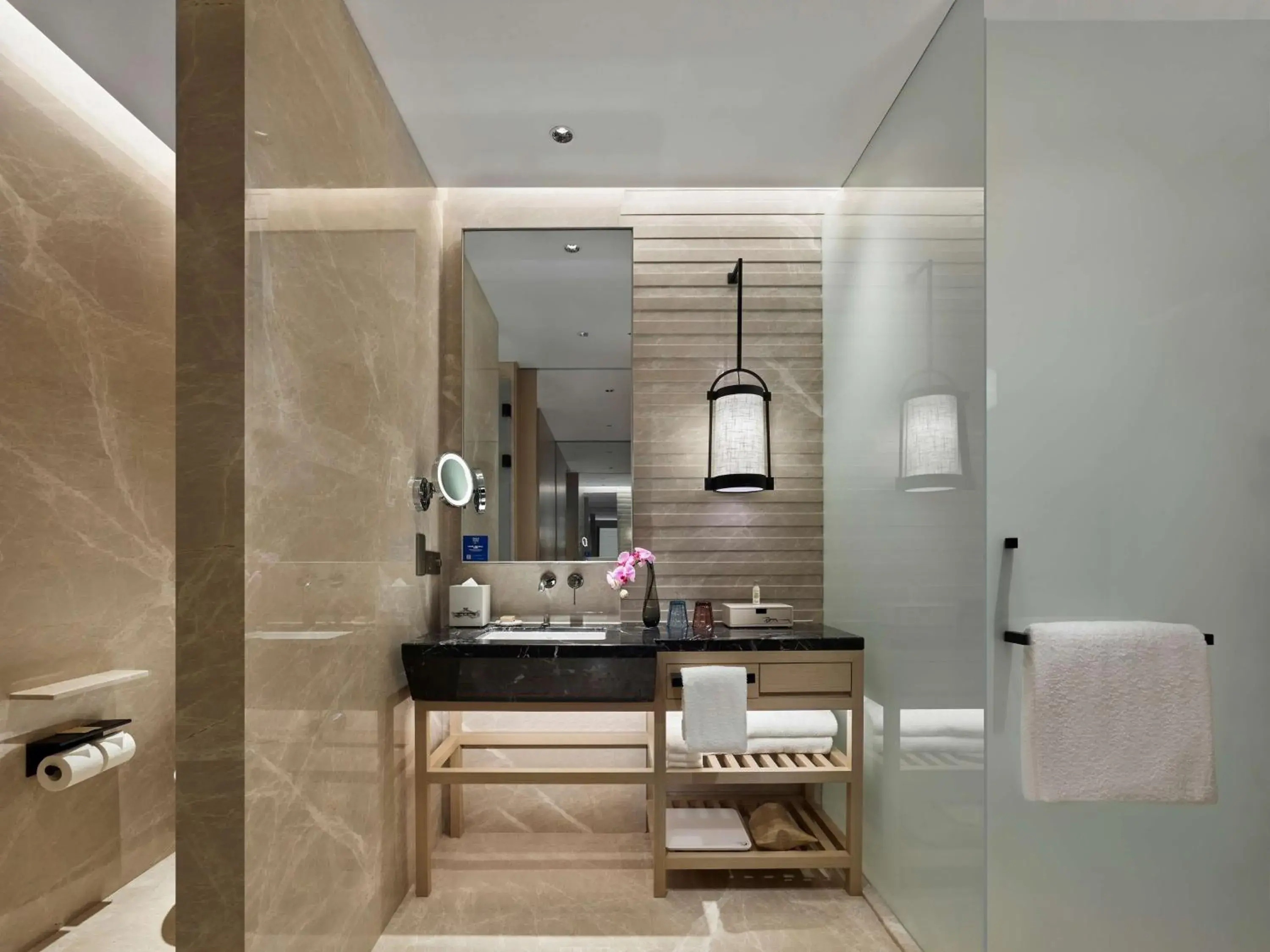 Executive Twin Room with Garden View in Hilton Shanghai Songjiang Guangfulin Executive Twin Room with Garden View in Hilton Shanghai Songjiang Guangfulin