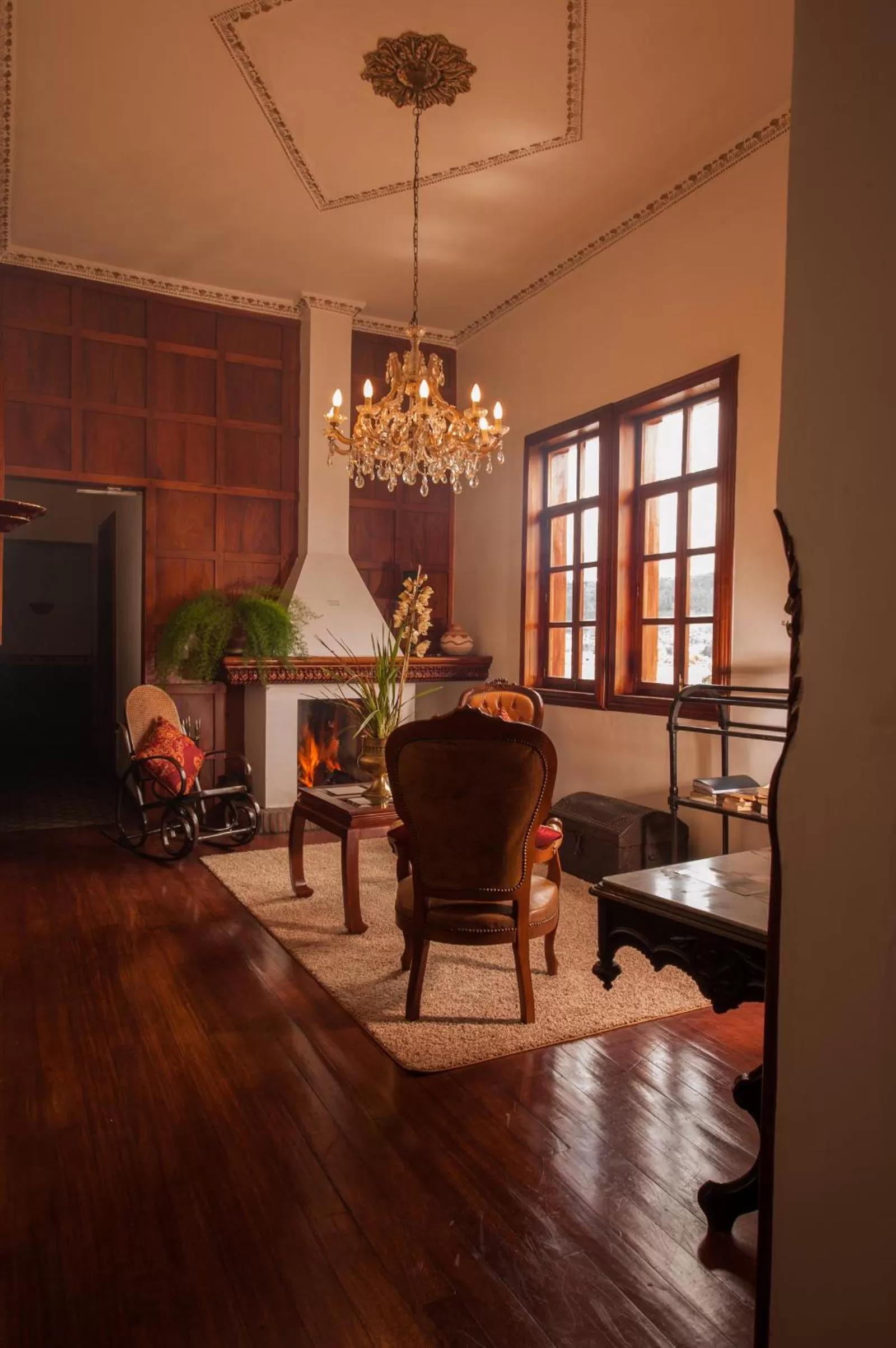 Library in Hotel Victoria