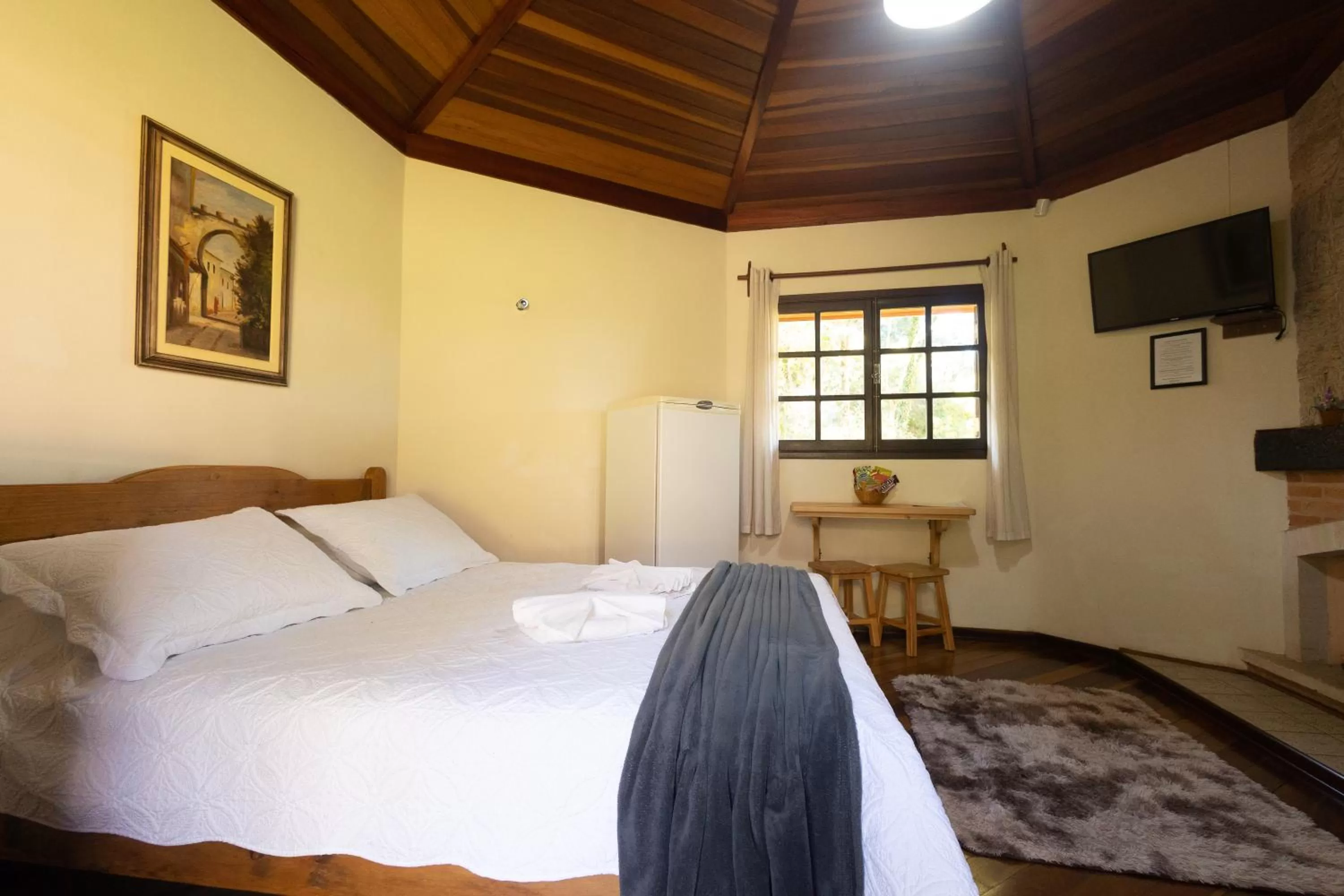 Bed in Pousada 3 Pinheiros