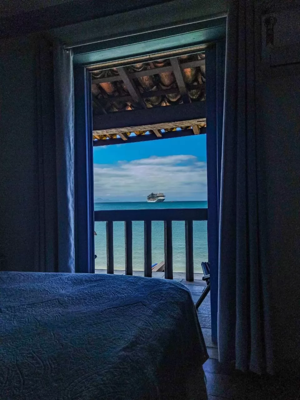 Sea view, Bed in Vila Bela-Emília