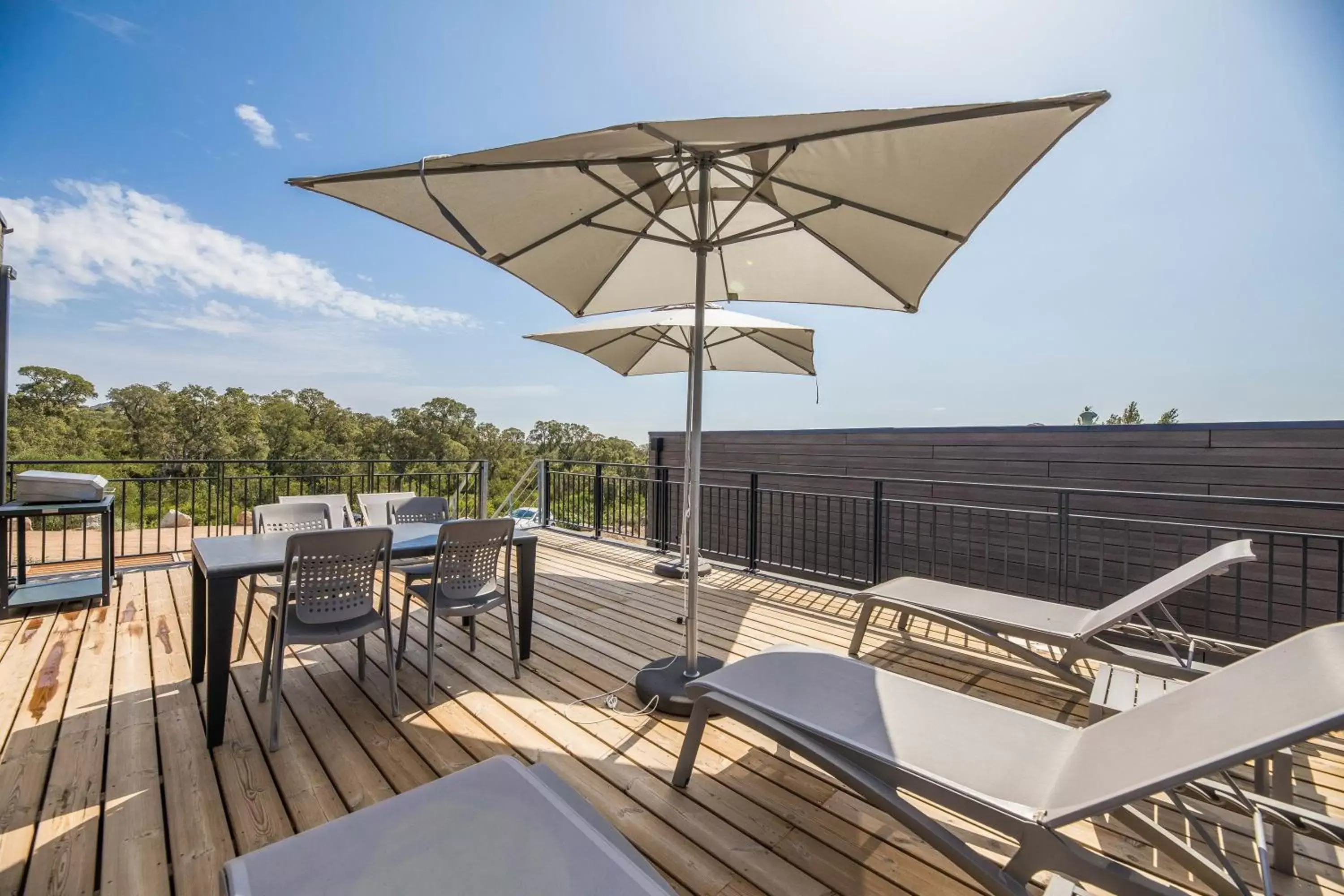 Patio, Balcony/Terrace in Résidence Pierre & Vacances Premium Les Terrasses d'Arsella