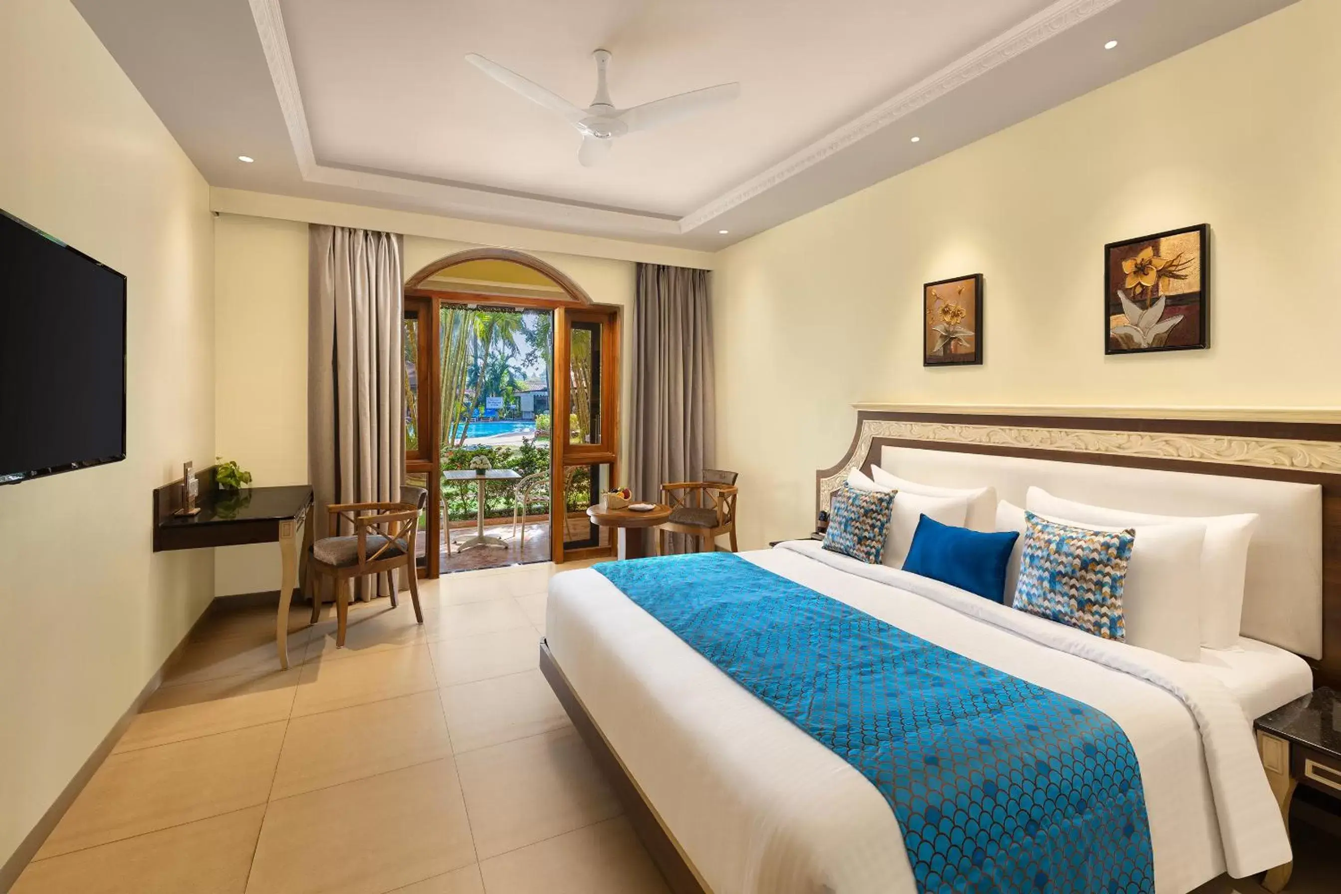 Bed in Fortune Resort Benaulim, Goa - Member ITC's Hotel Group