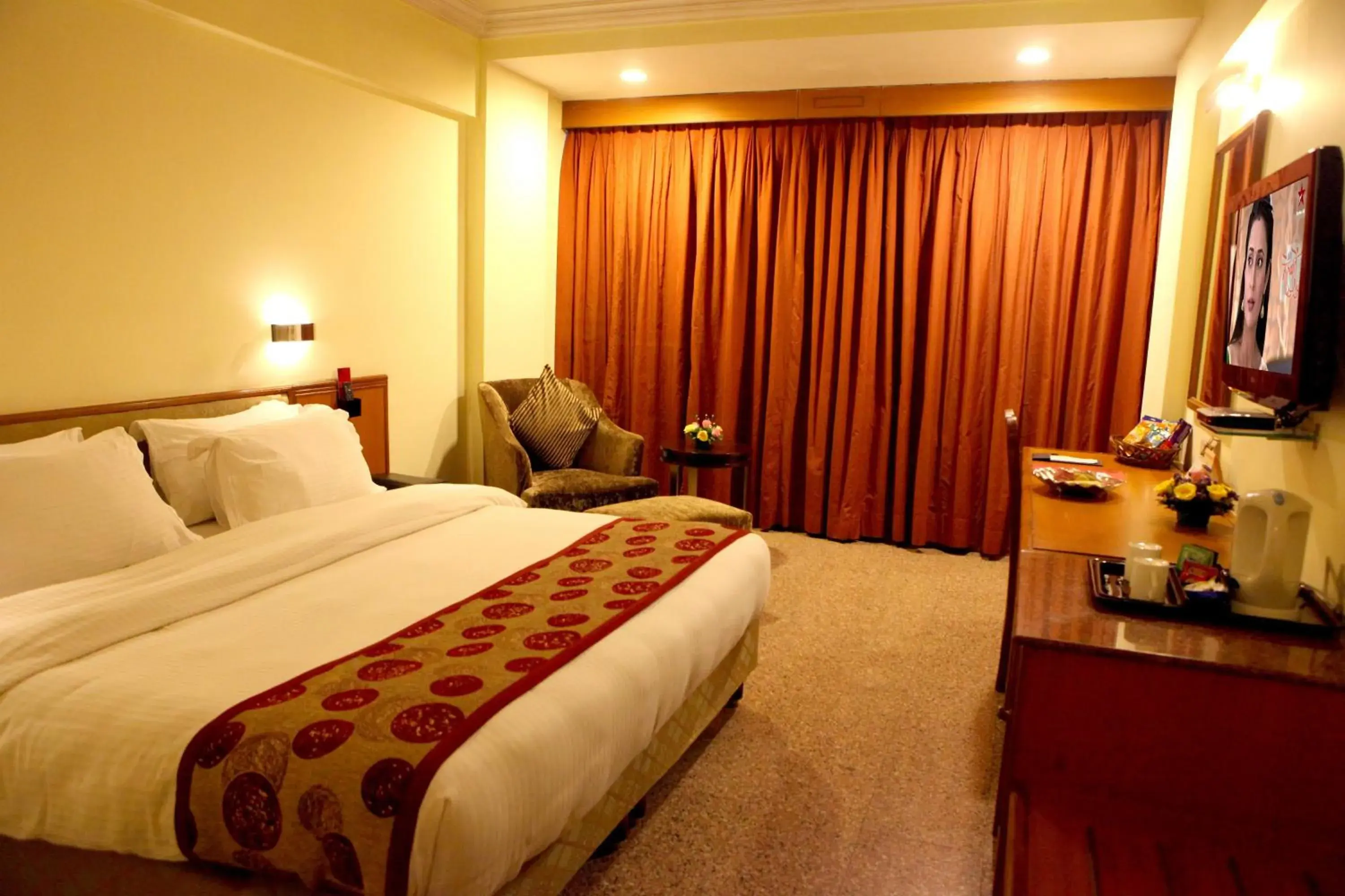 Bedroom, Bed in Lords Plaza Surat