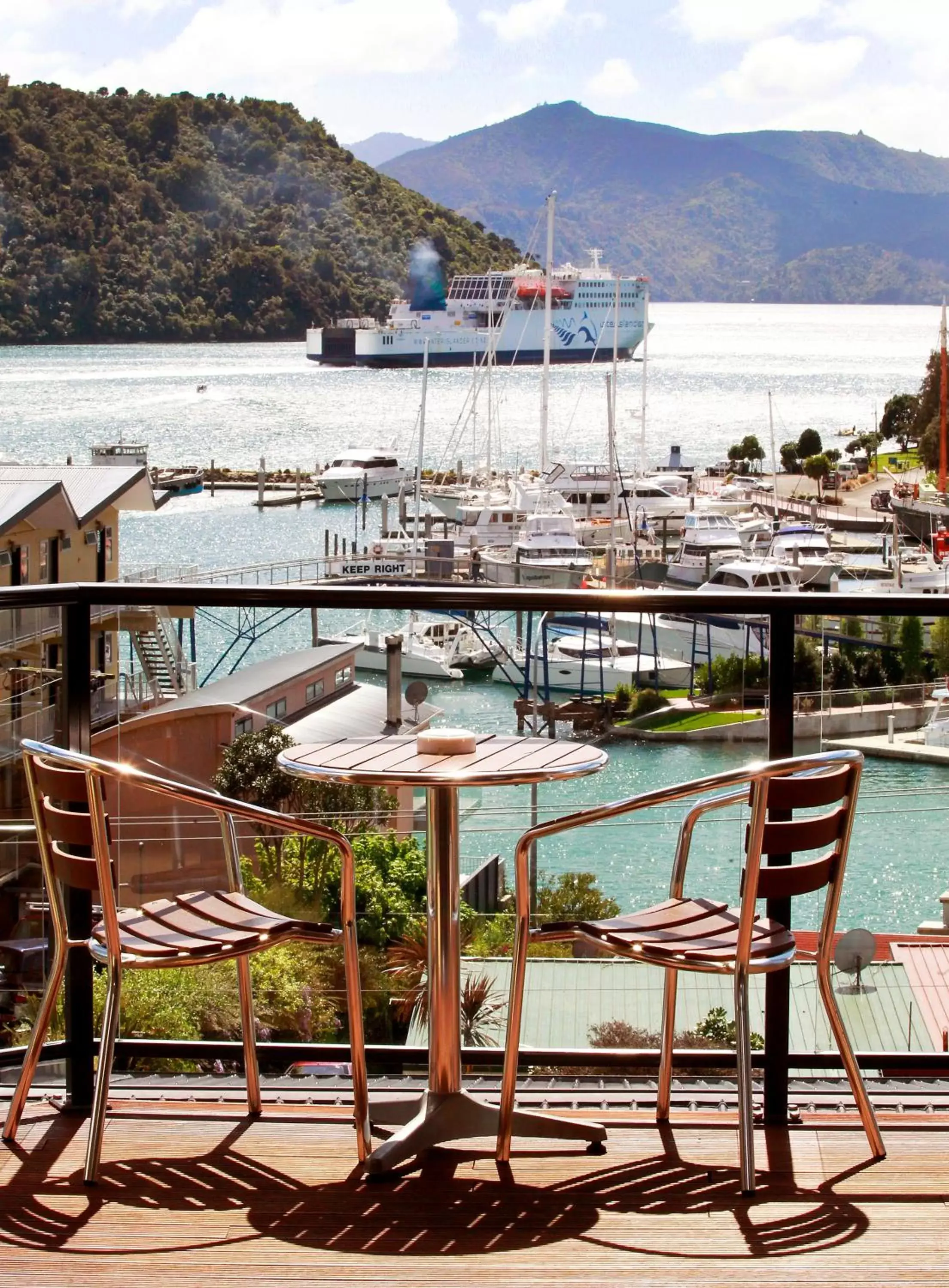 View (from property/room), Balcony/Terrace in Harbour View Motel