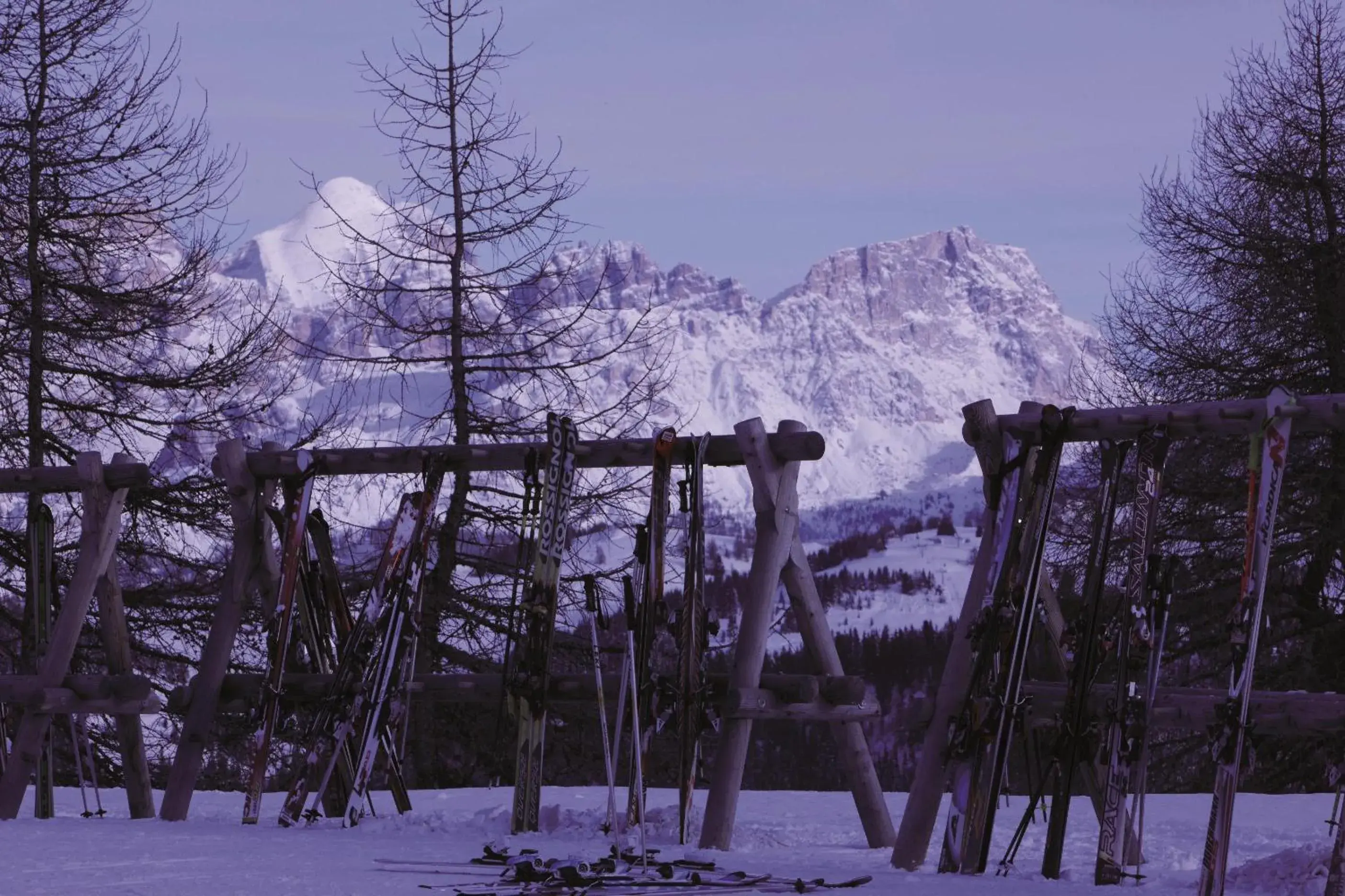 Night, Winter in Kolfuschgerhof Mountain Resort